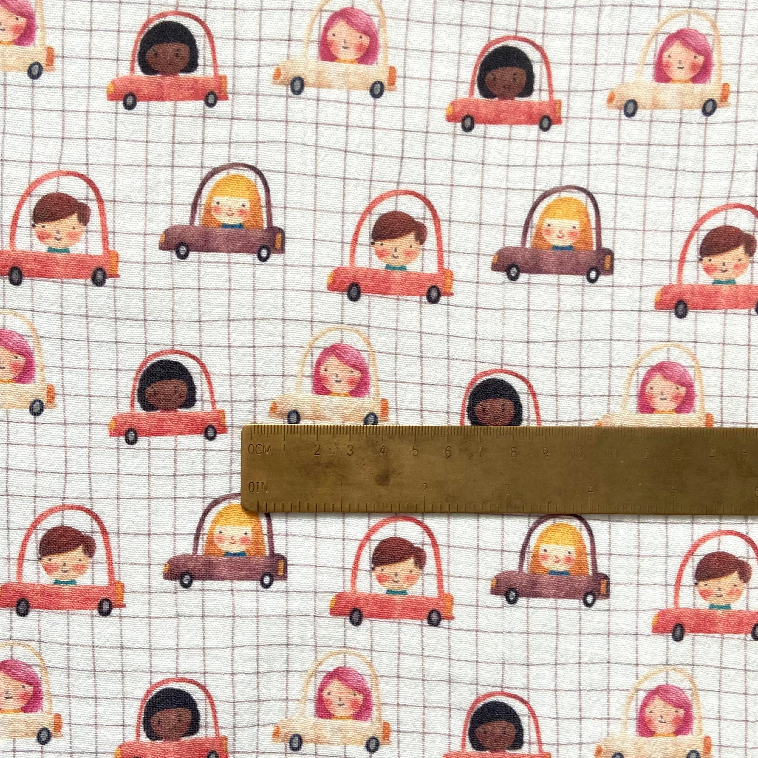 Baby Drivers Müslin Kumaş