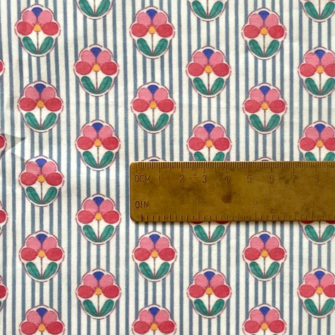 Bloom - Blue Poplin Kumaş