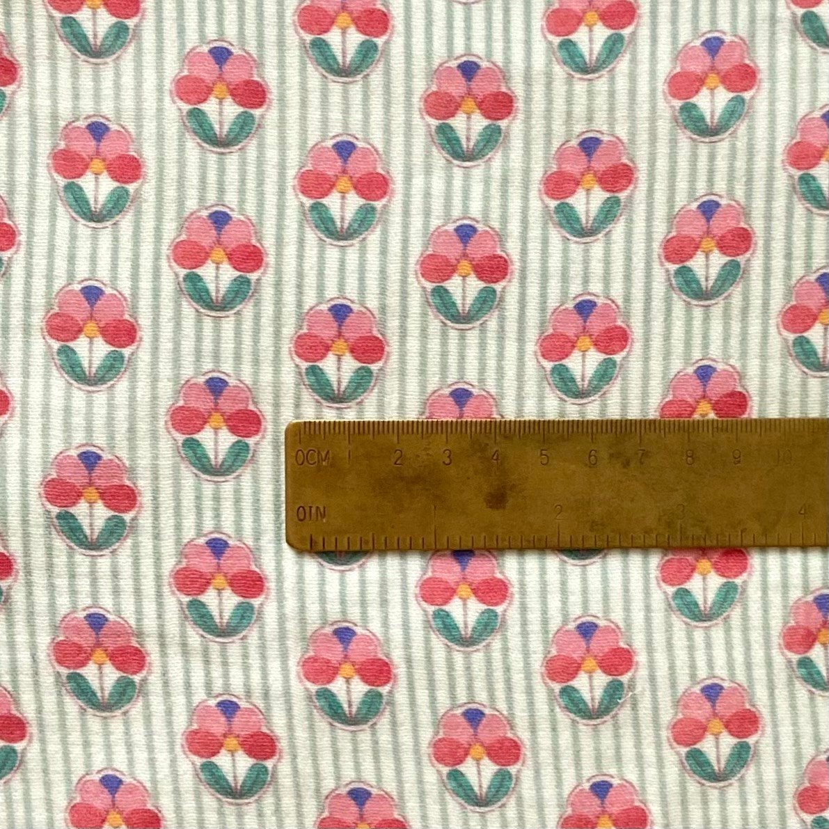 Bloom - Green Müslin Kumaş