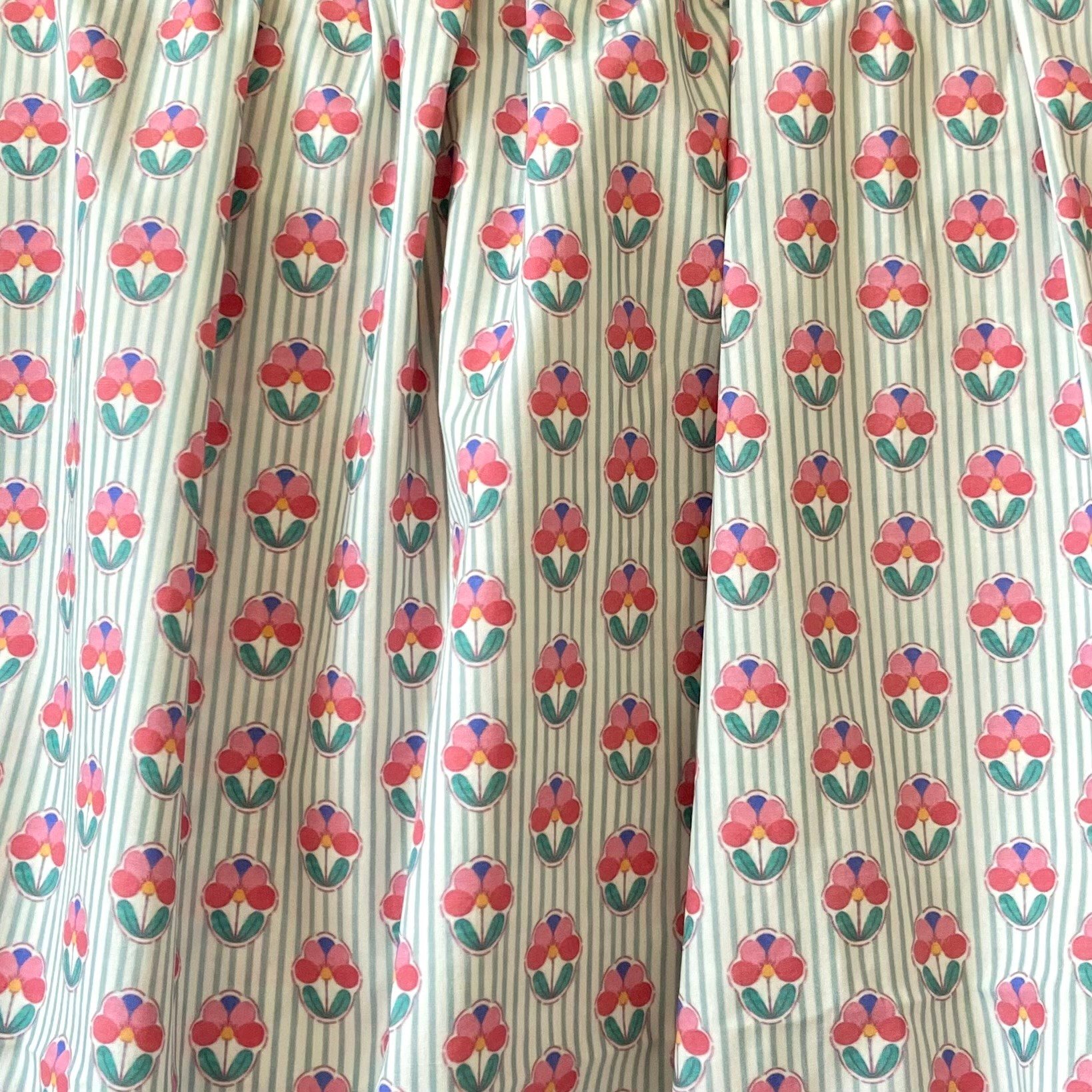 Bloom - Green Poplin Kumaş