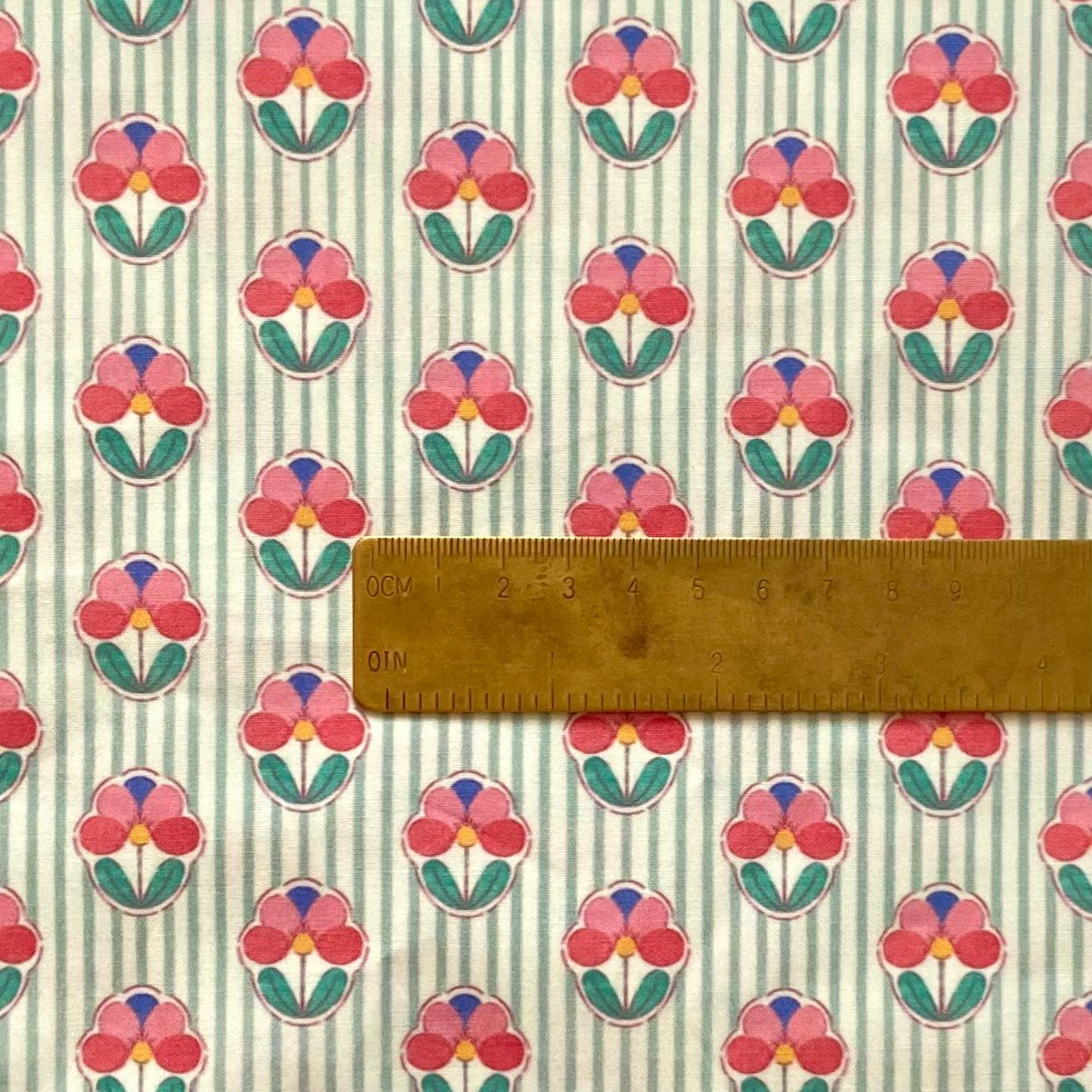 Bloom - Green Poplin Kumaş