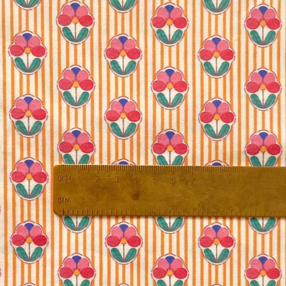 Bloom - Yellow Poplin Kumaş