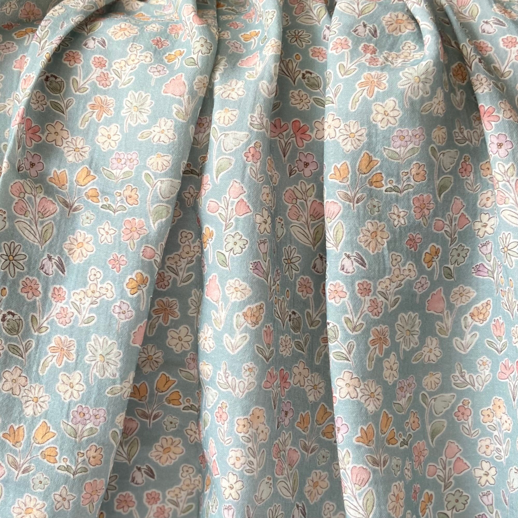 Botanica - Blue Müslin Kumaş