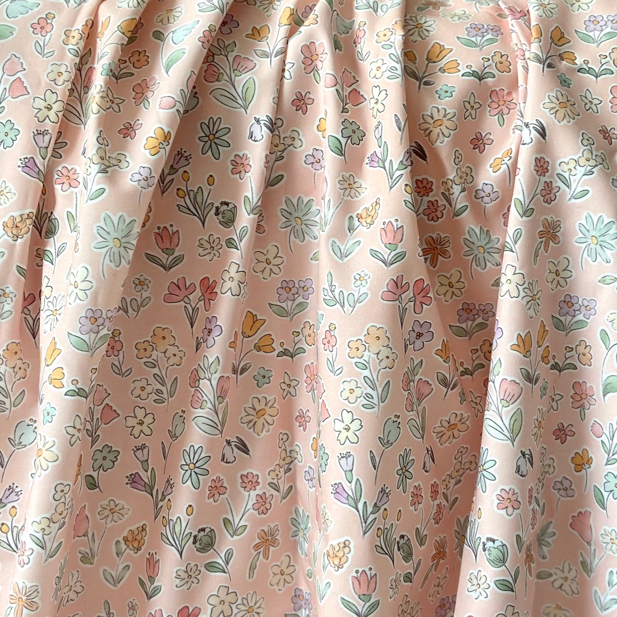 Botanica - Pink Poplin Kumaş