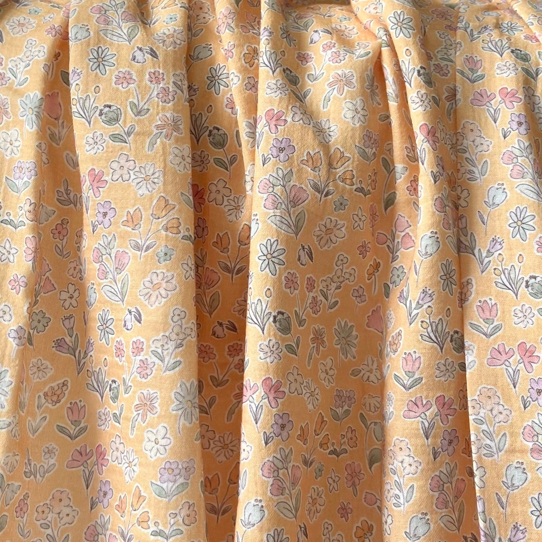 Botanica - Yellow Müslin Kumaş