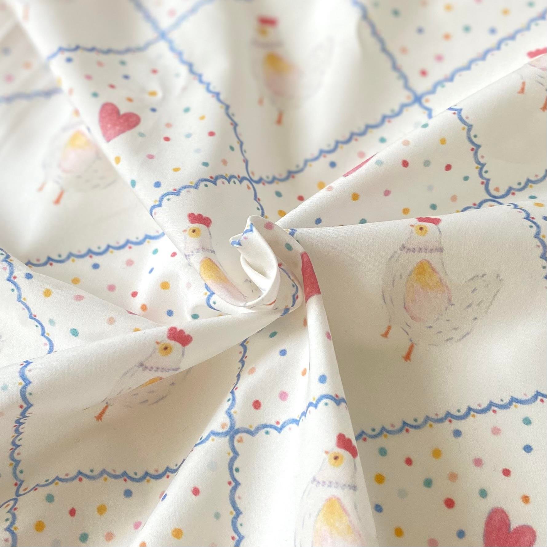 Chiv Rooster Poplin Kumaş