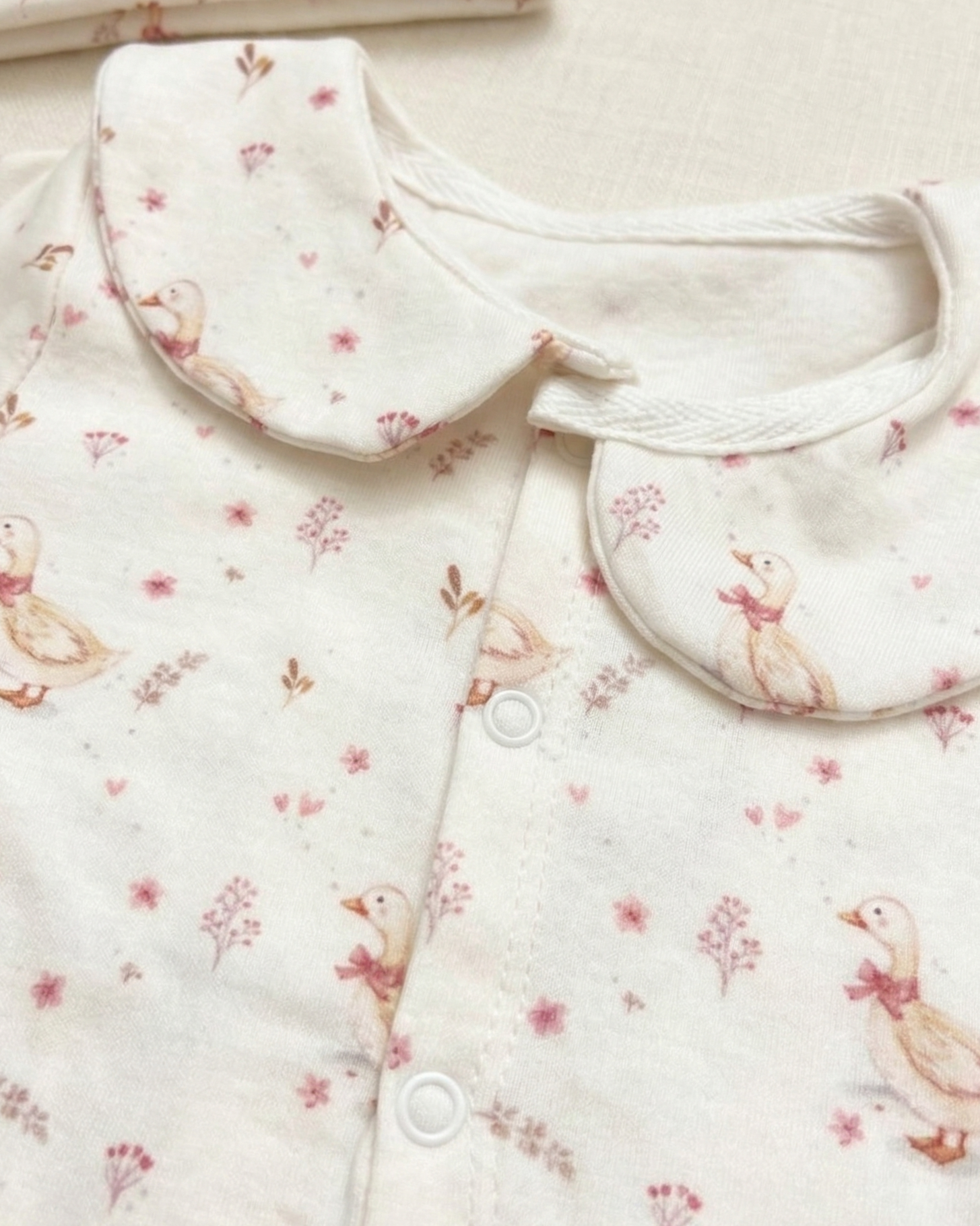 Chick Duck 4 Parça Hastane Çıkışı Seti %100 Pamuk