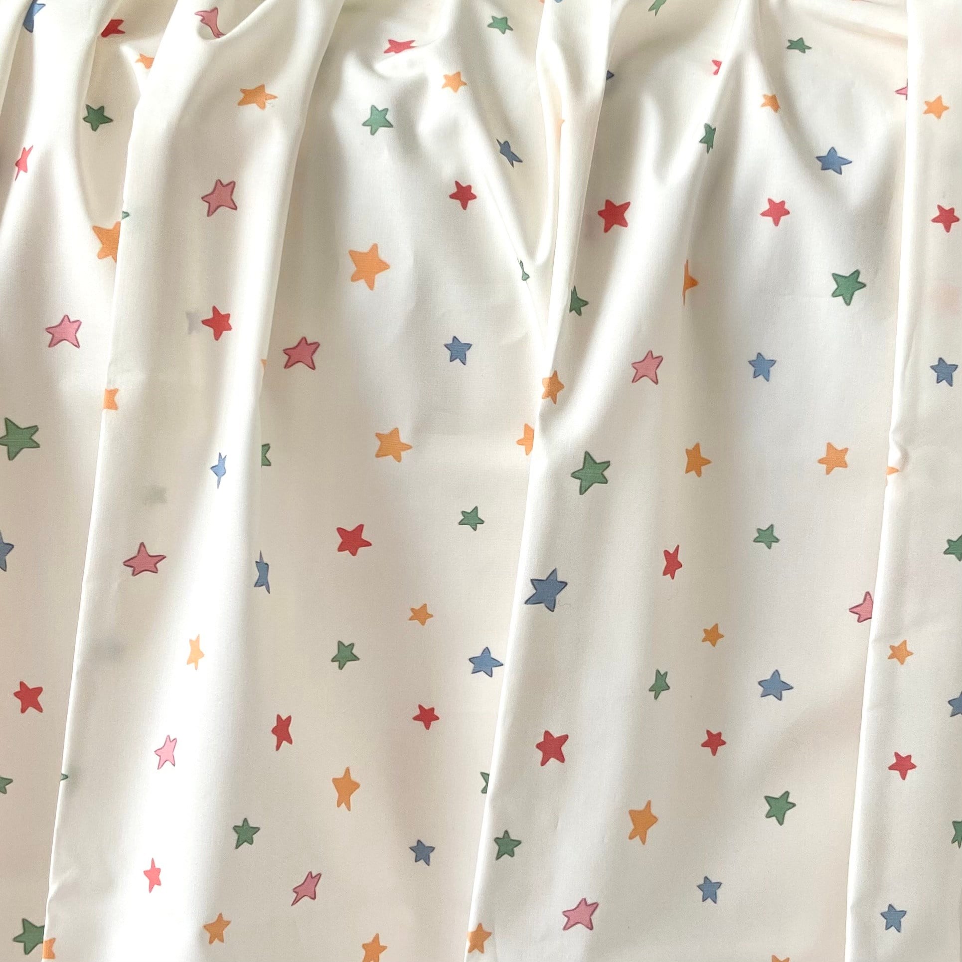 Colorful Stars Poplin Kumaş