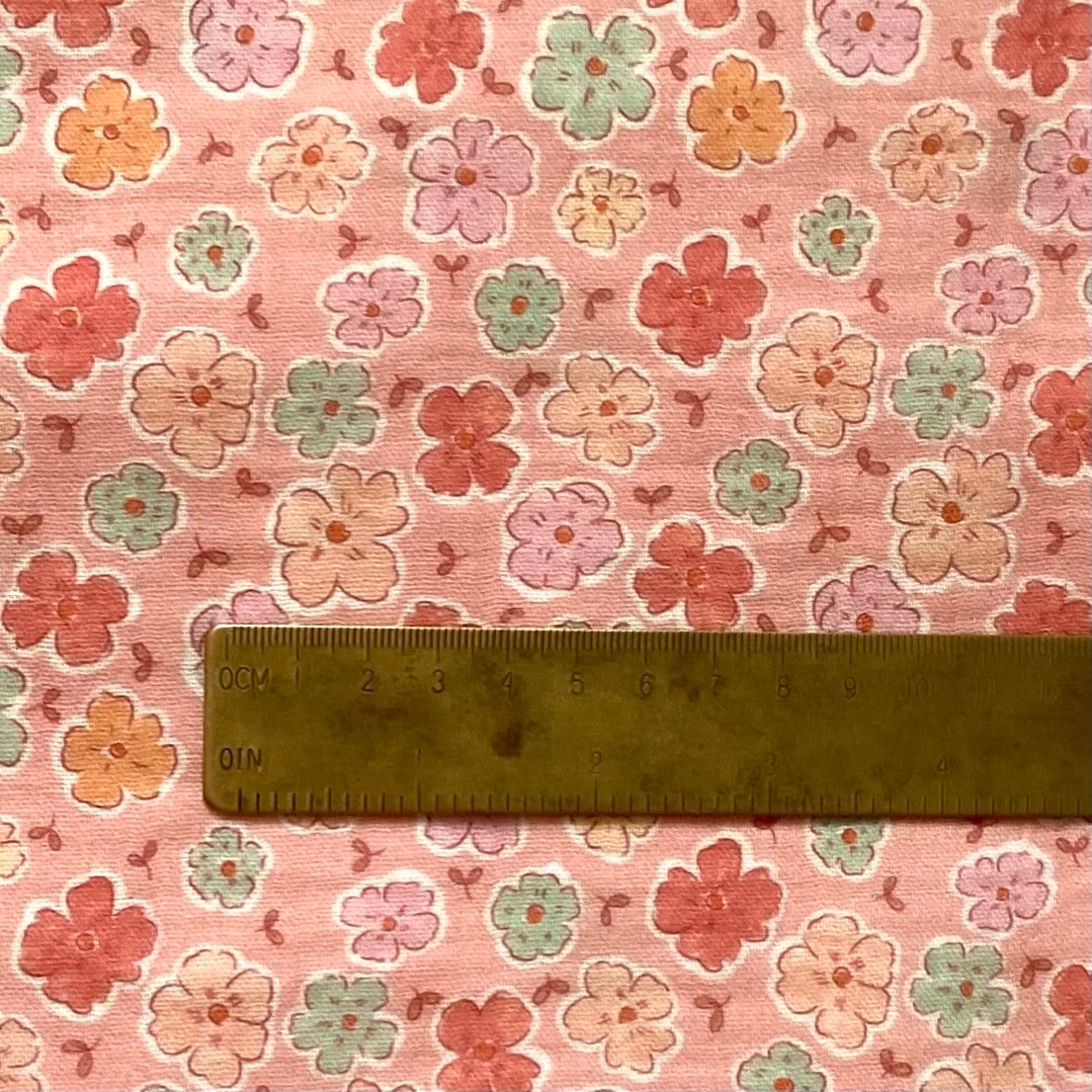 Cute Daisies - Pink Müslin Kumaş