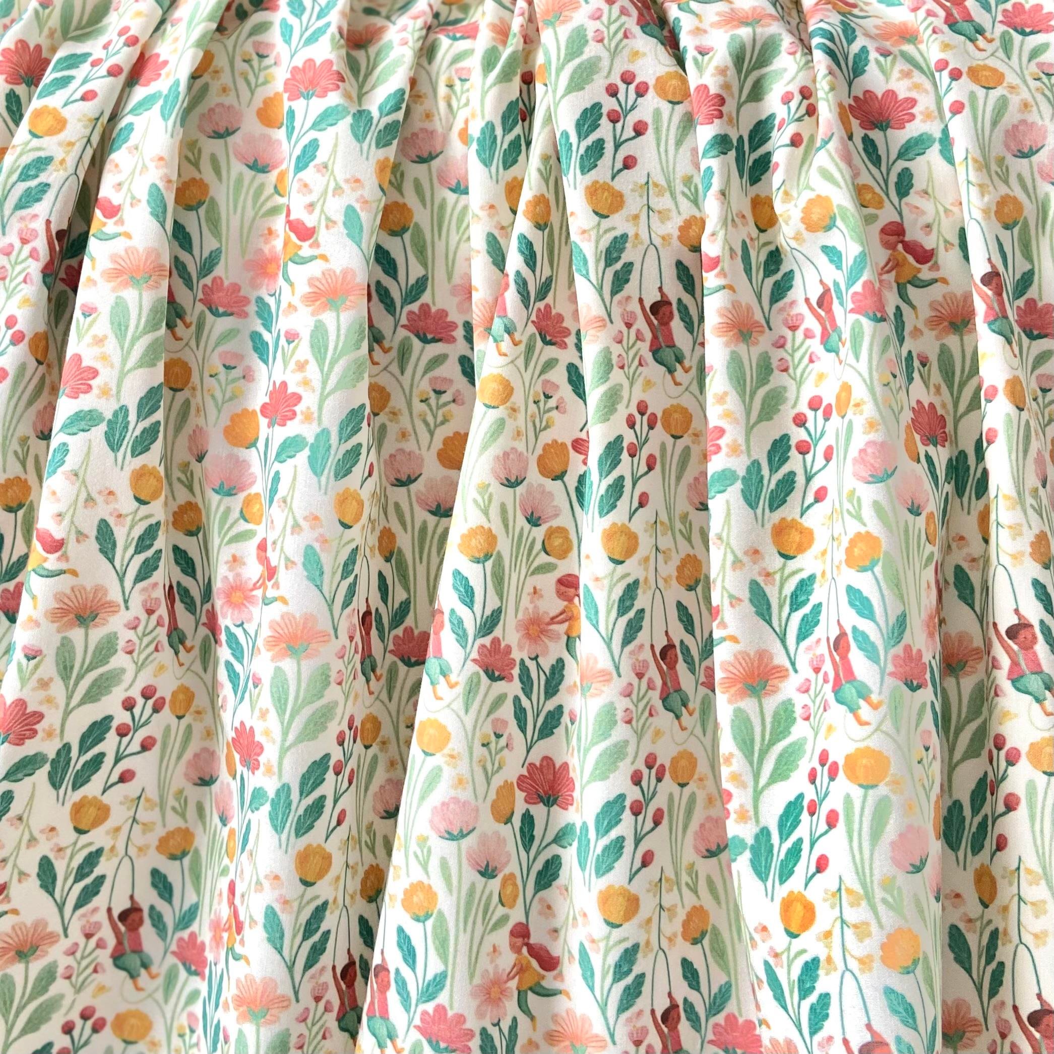 Greeting Spring Poplin Kumaş