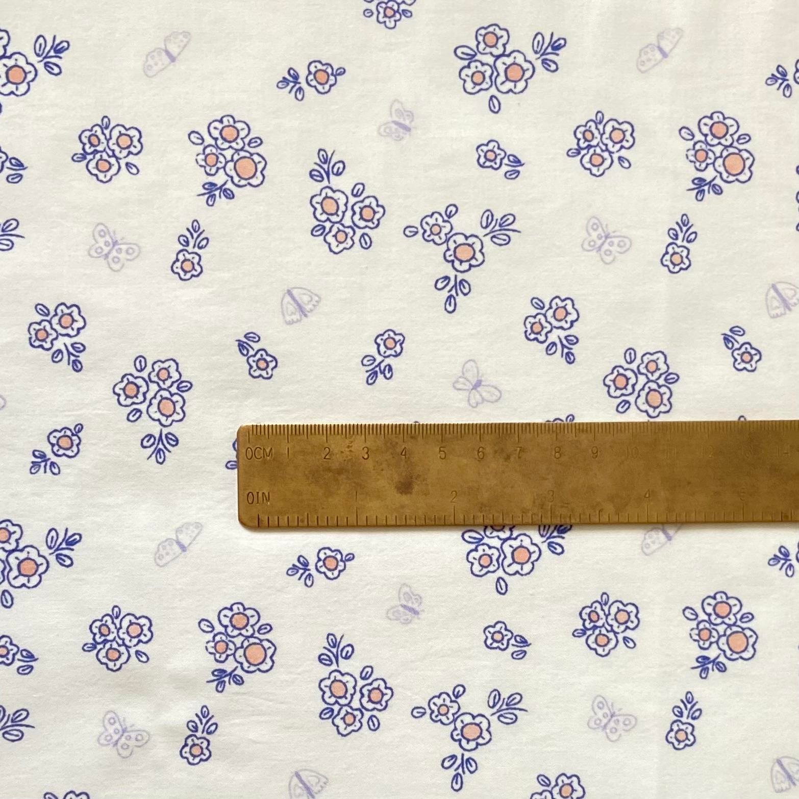 Inky - Daisies Poplin Kumaş