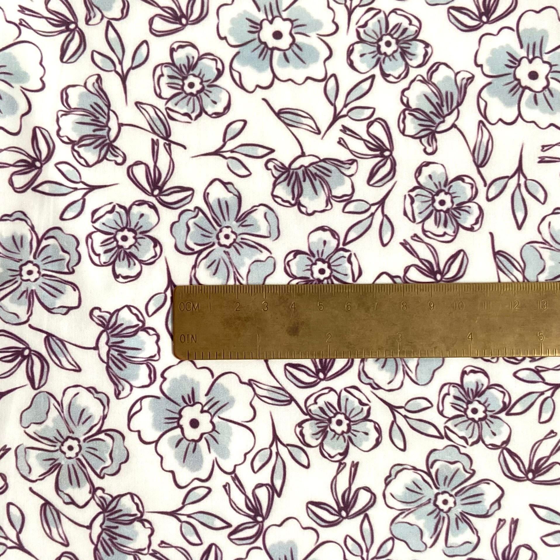 Inky Elegance Poplin Kumaş