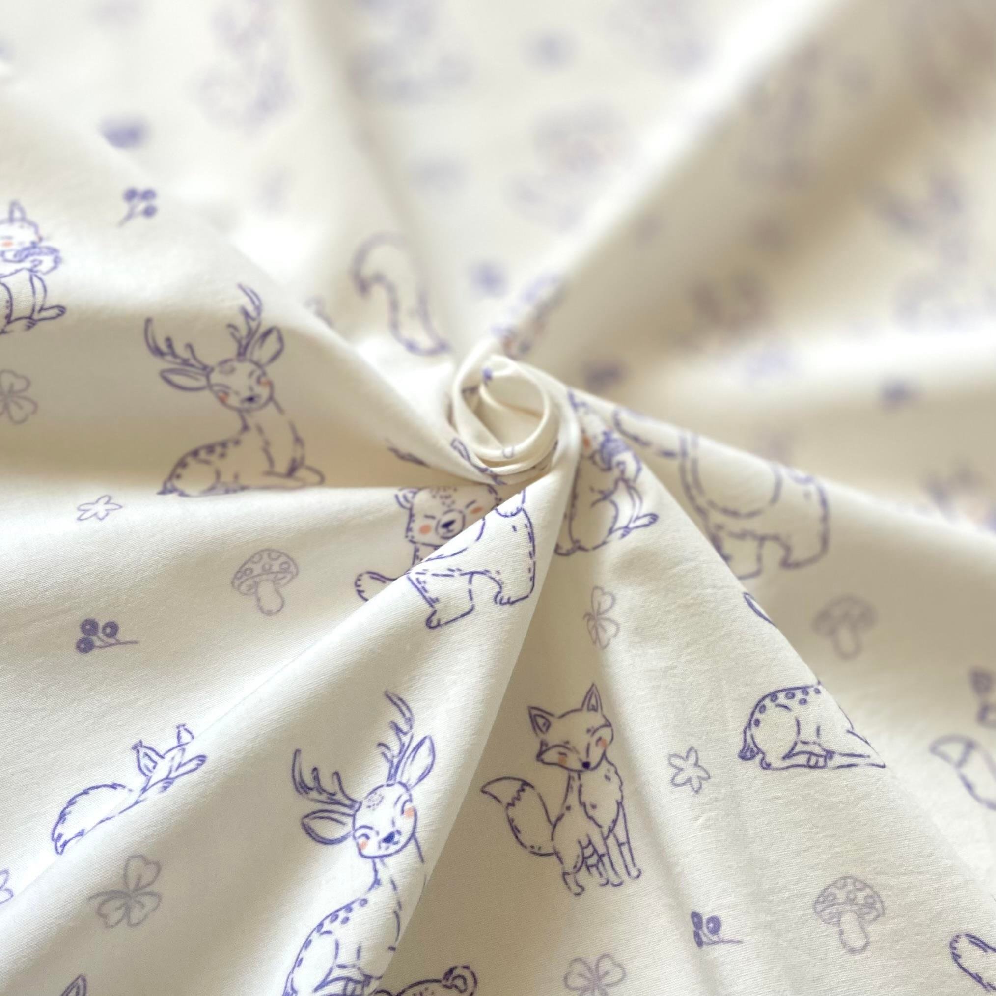 Inky - Woodland Poplin Kumaş