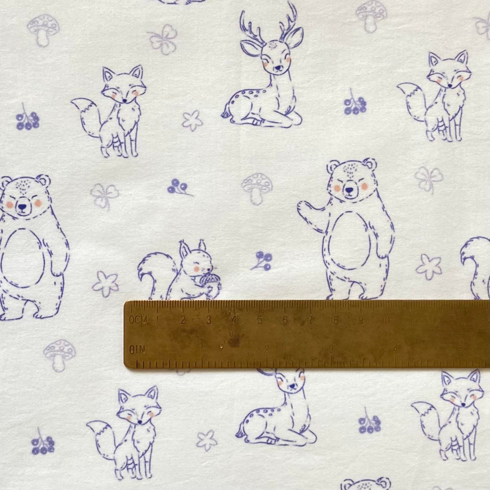 Inky - Woodland Poplin Kumaş