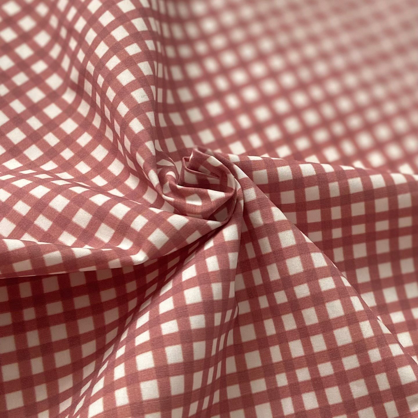 Kahverengi Pötikare Poplin Kumaş