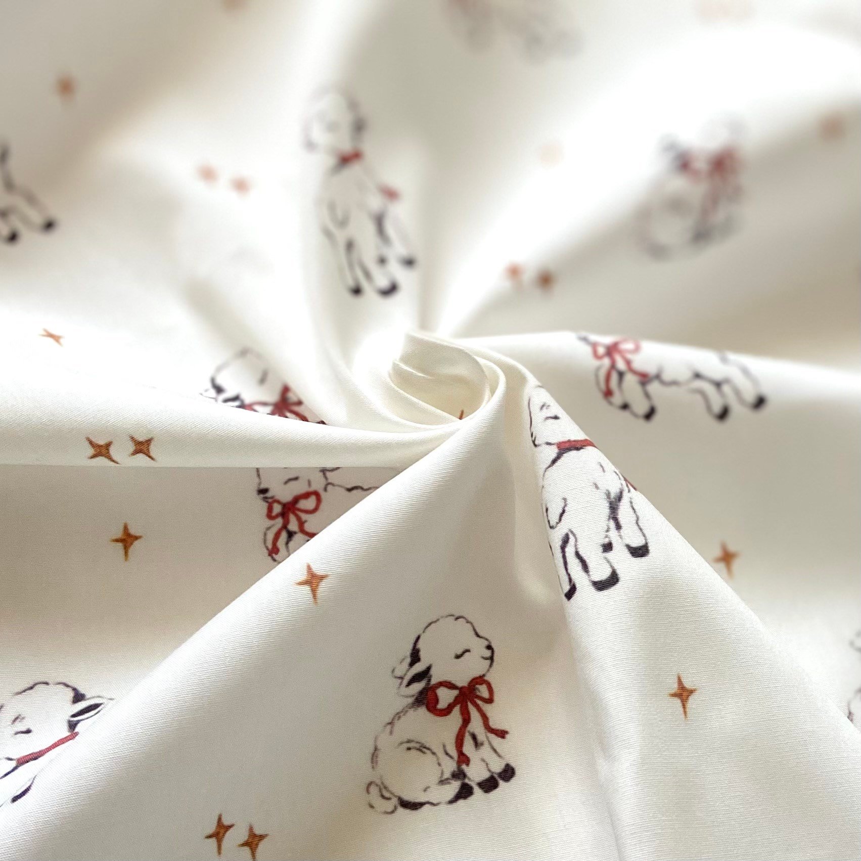 Little Lamb Poplin Kumaş
