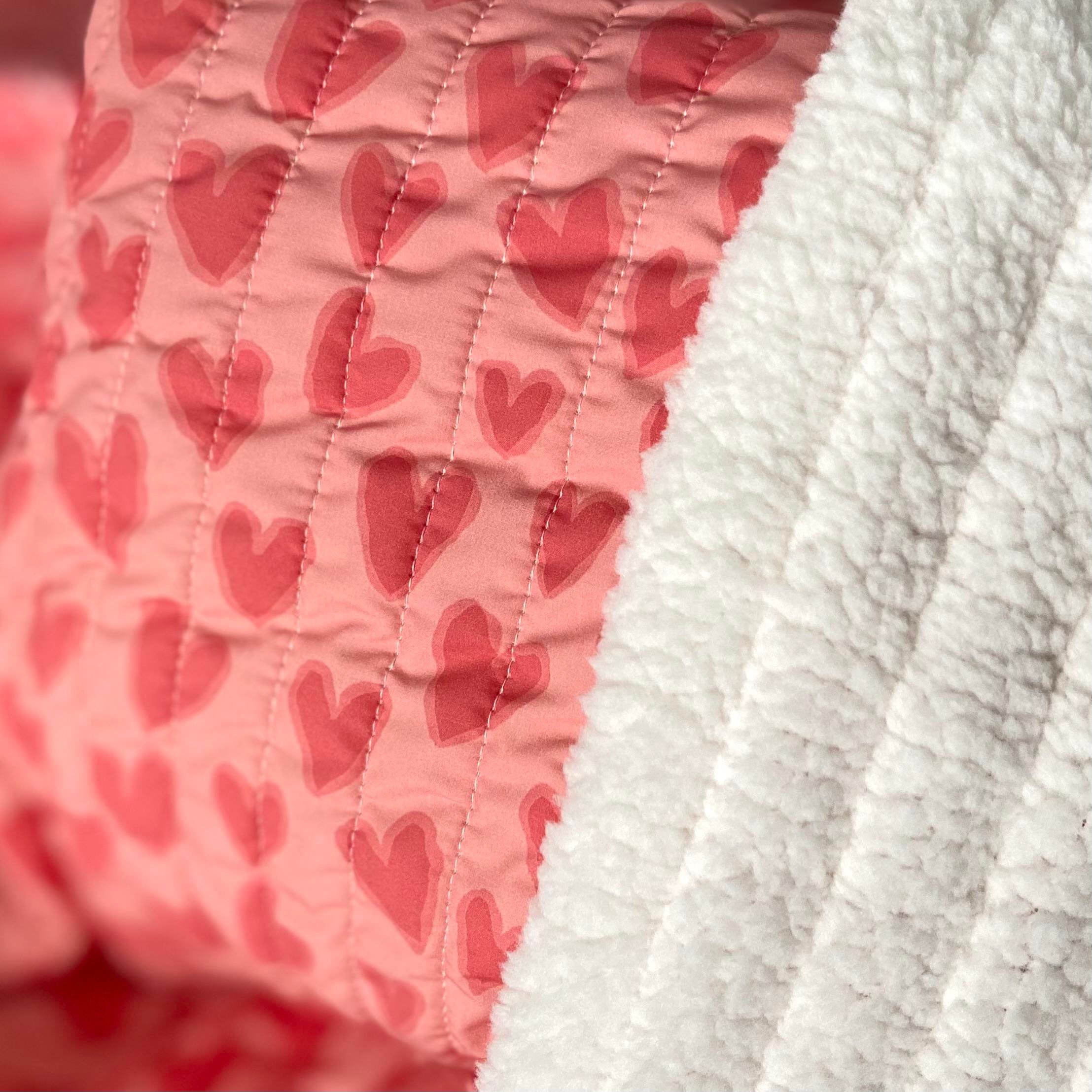 Love Hanım Organik Baskı Peluş Astarlı Kapitone Kumaş