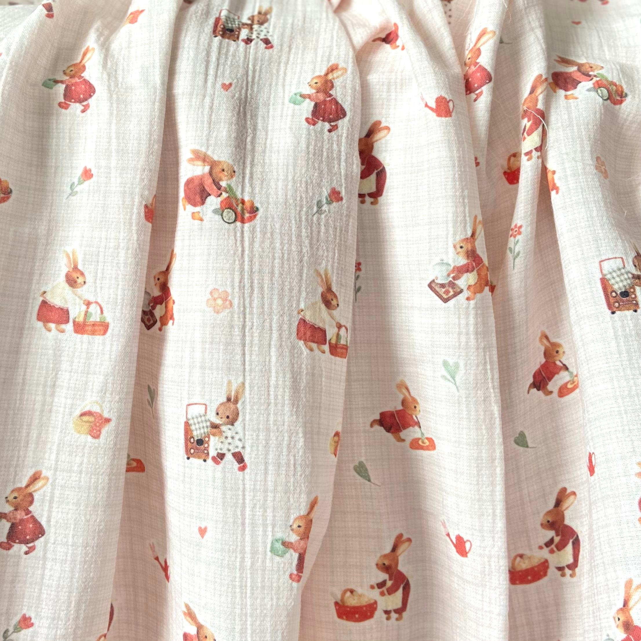 Lovely Rabbits Müslin Kumaş