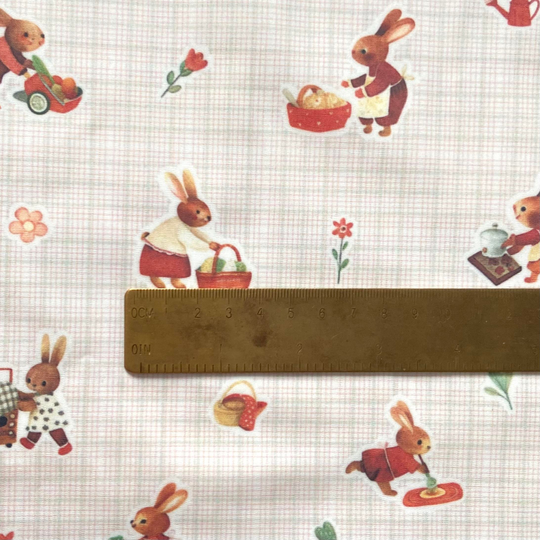 Lovely Rabbits Poplin Kumaş