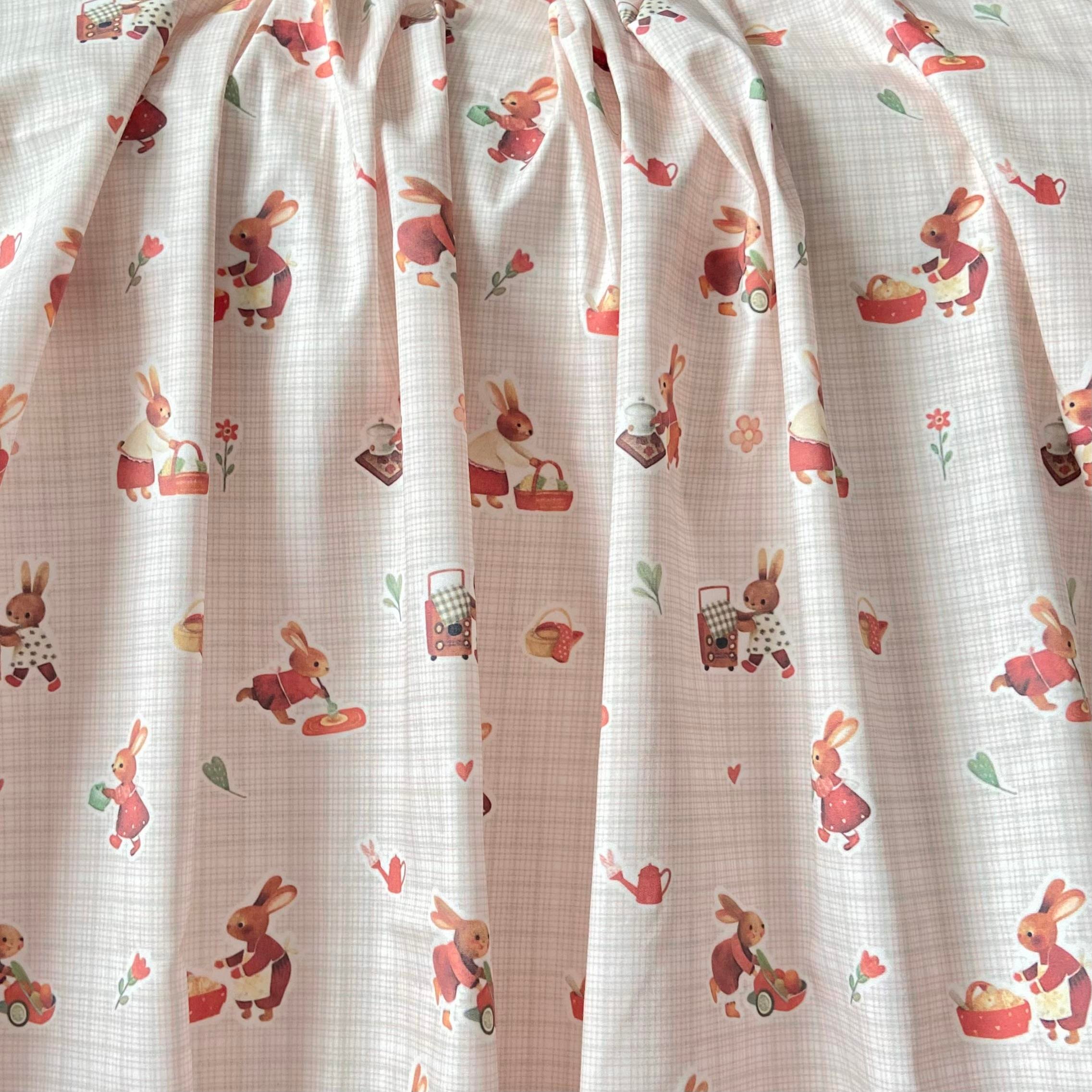 Lovely Rabbits Poplin Kumaş
