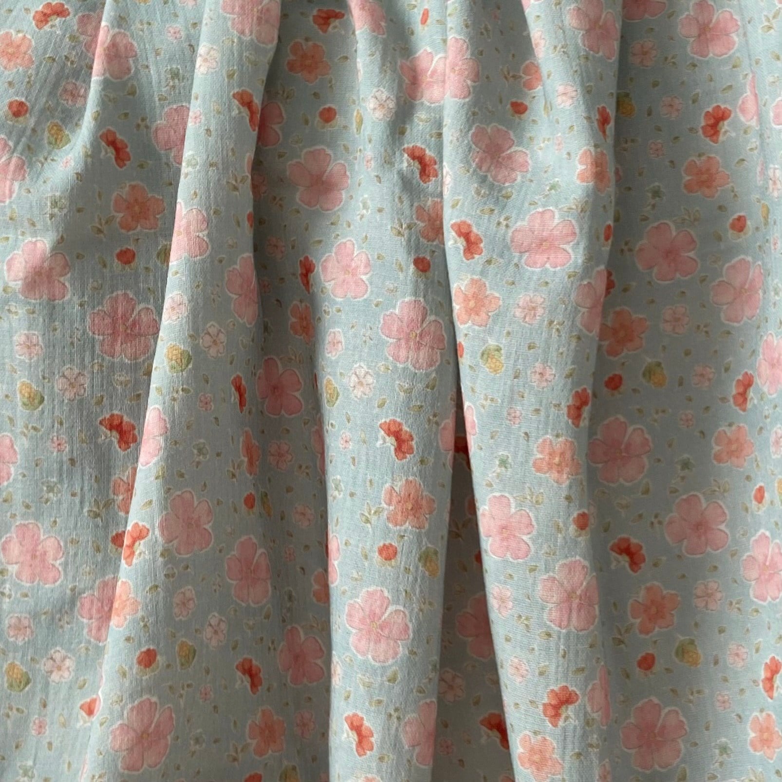 Minetzie - Blue Müslin Kumaş