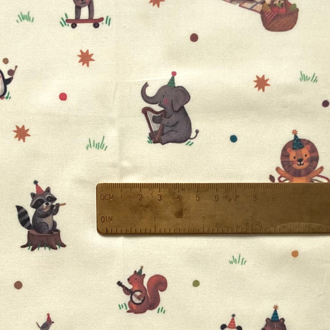 Party in the Forest Poplin Kumaş