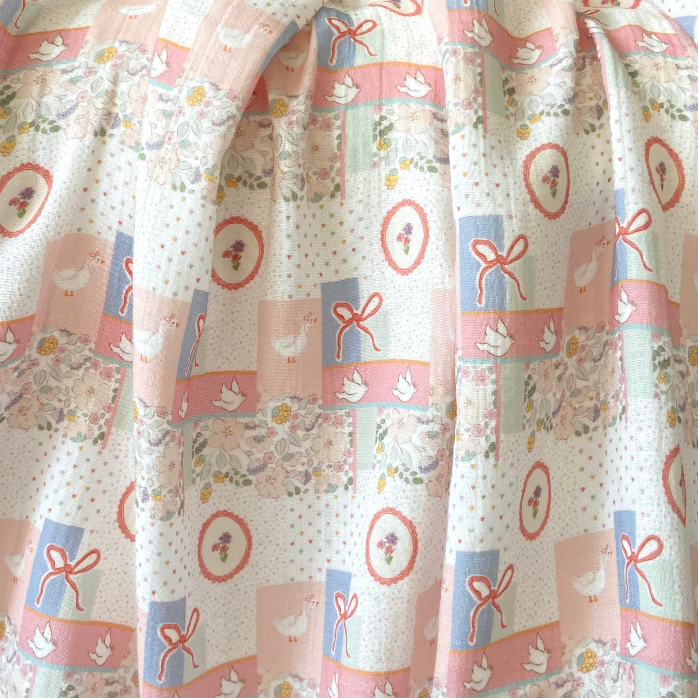 Pinky Patch Müslin Kumaş