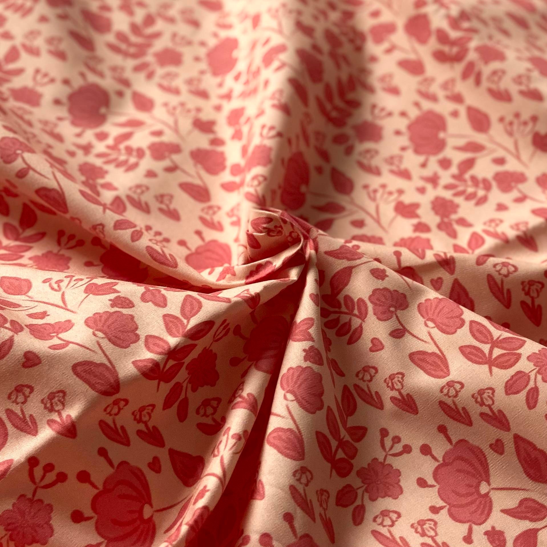 Red Harmony Poplin Kumaş