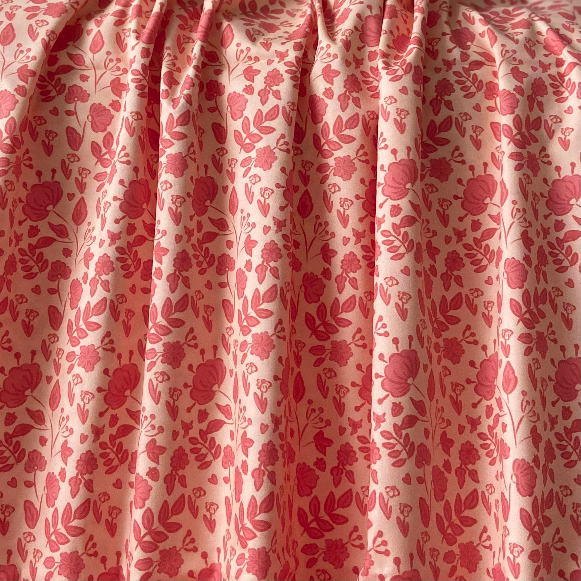 Red Harmony Poplin Kumaş