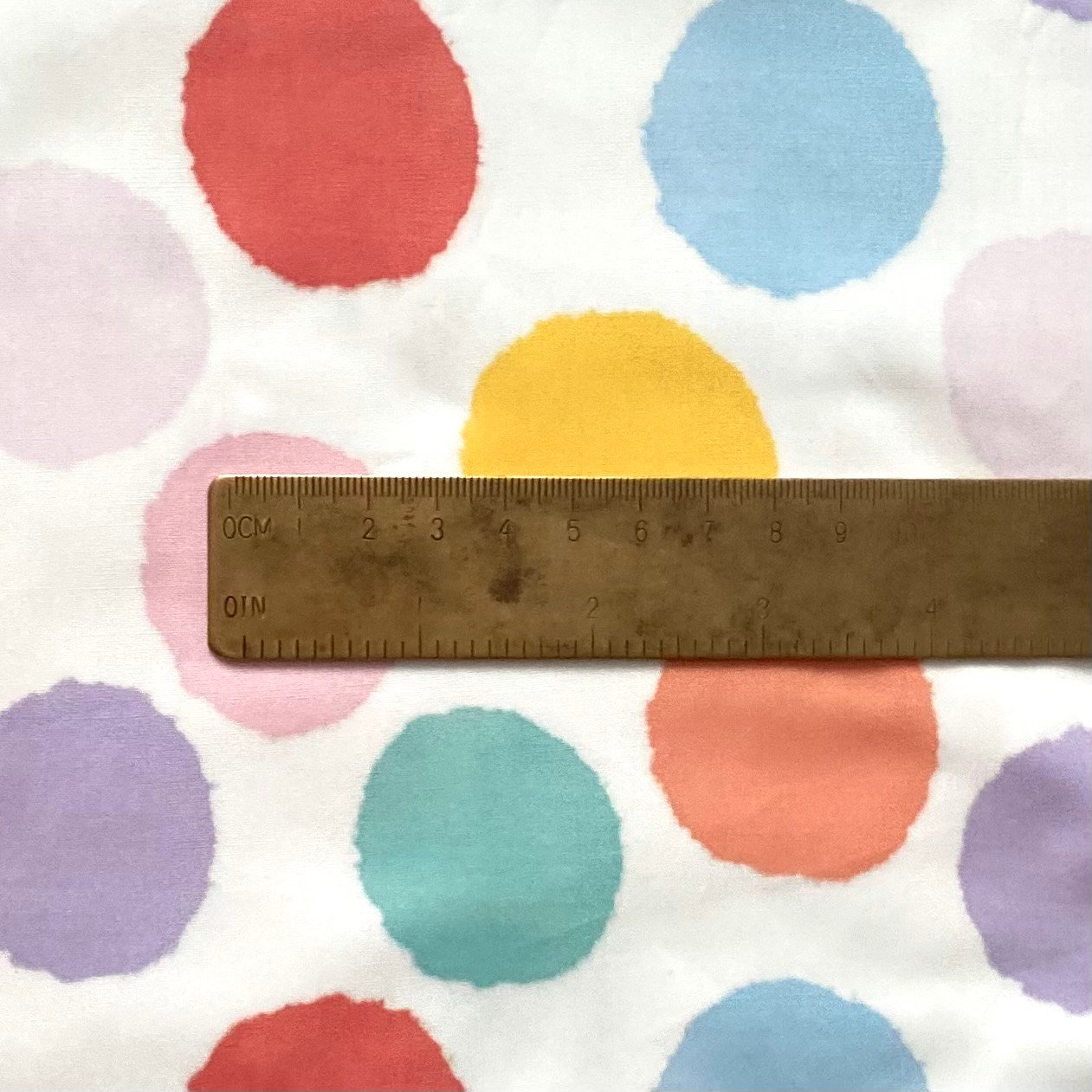Retro Pastels - Dots Poplin Kumaş