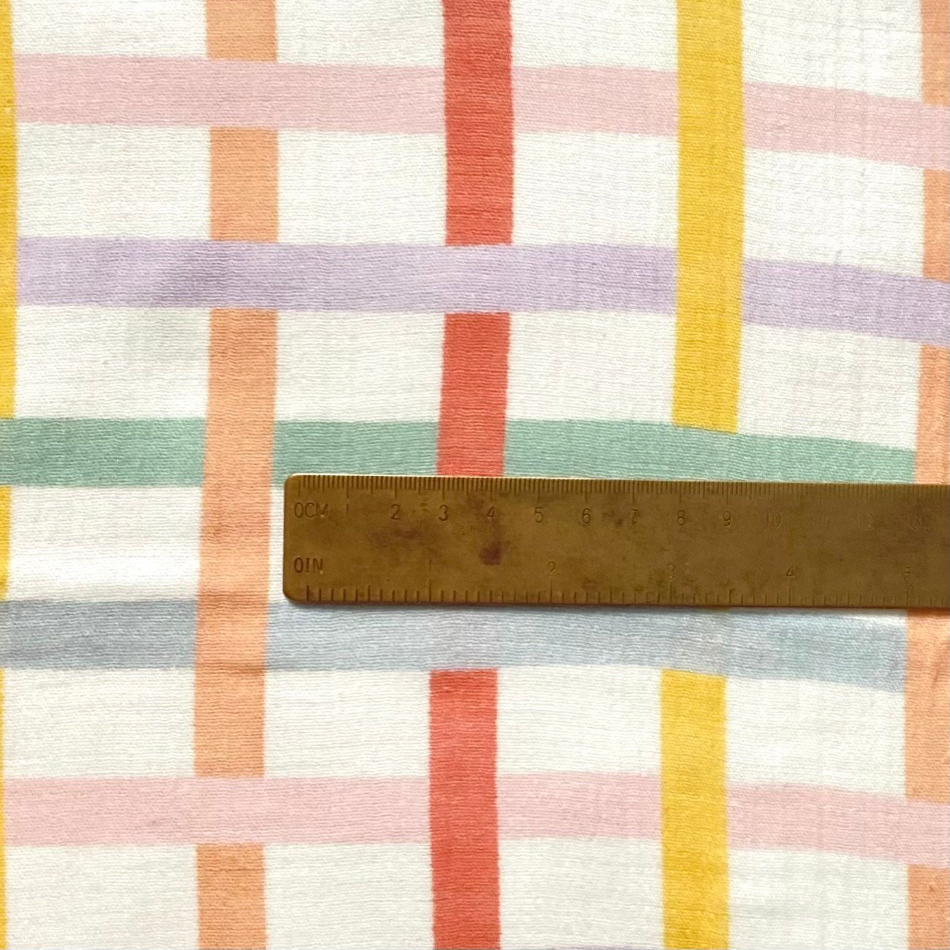 Retro Pastels - Rectangles Müslin Kumaş