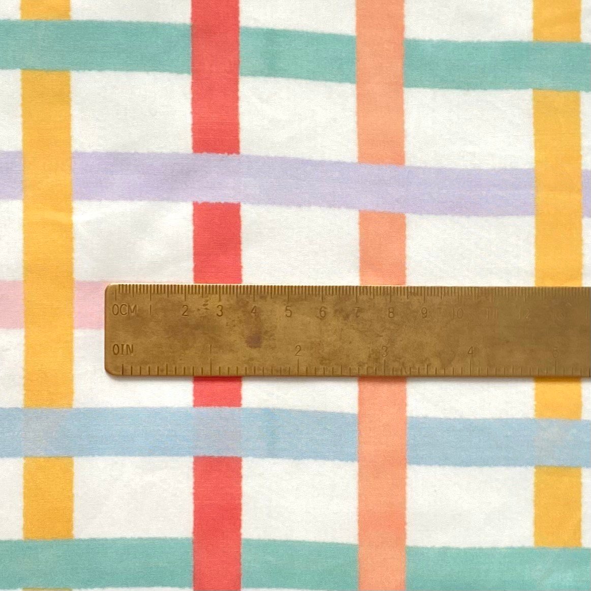 Retro Pastels - Rectangles Poplin Kumaş