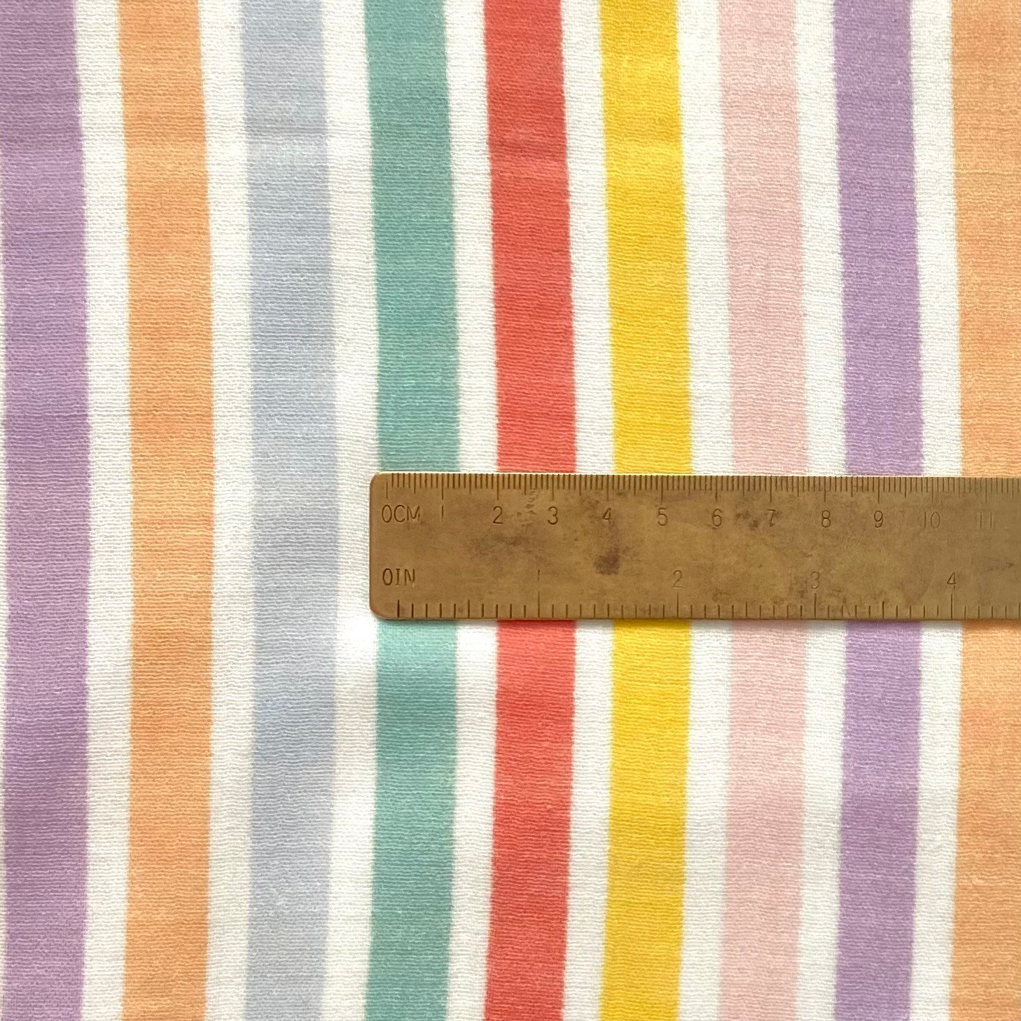 Retro Pastels - Stripes Müslin Kumaş