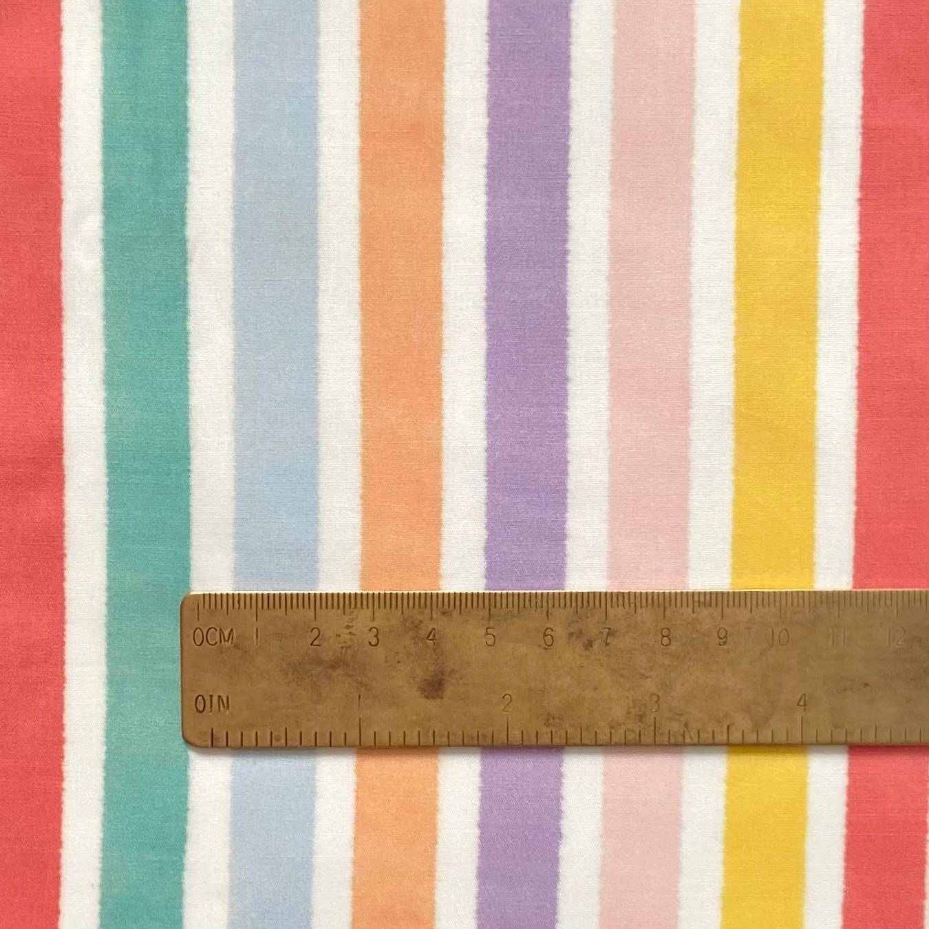 Retro Pastels - Stripes Poplin Kumaş