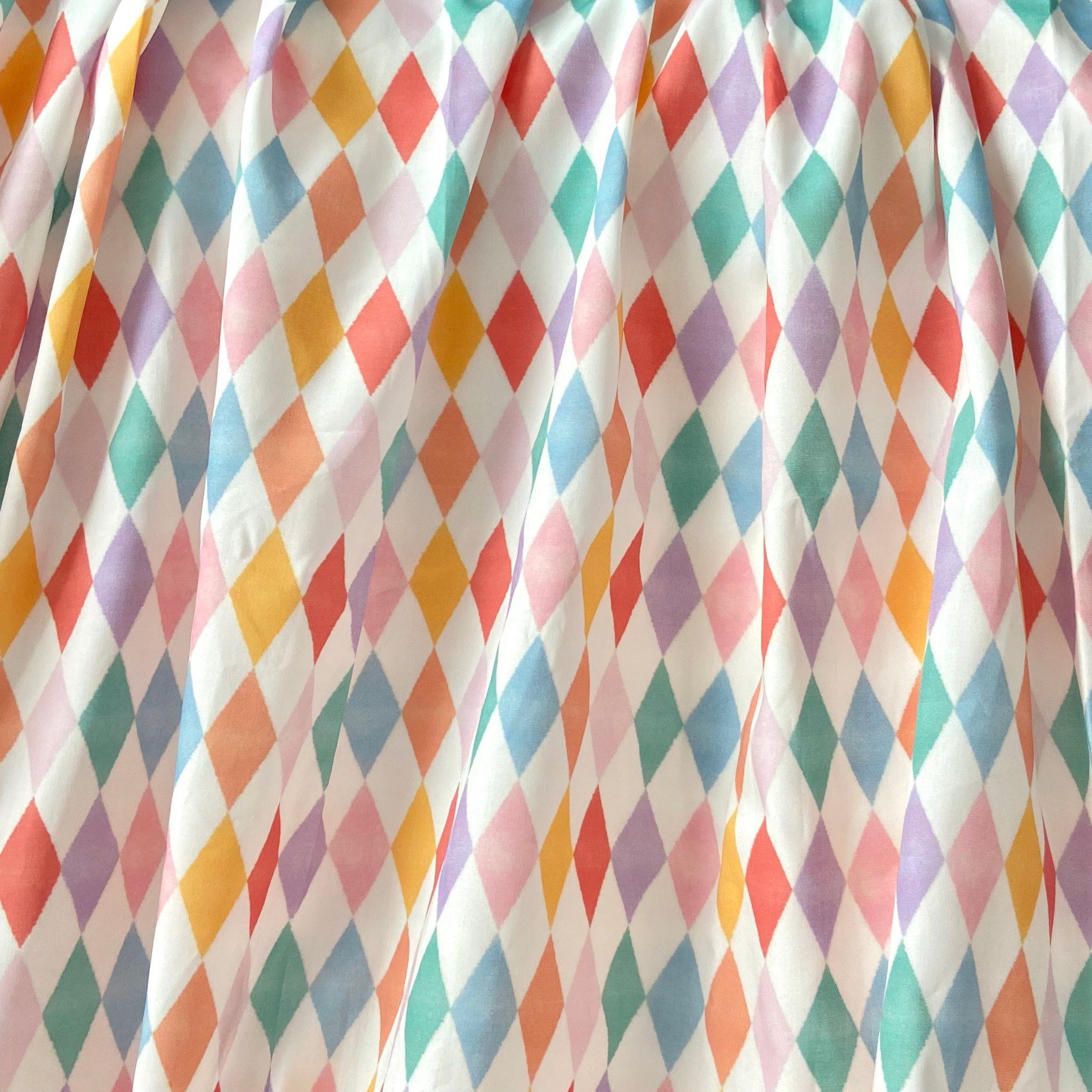 Retro Pastels - Tiles Poplin Kumaş