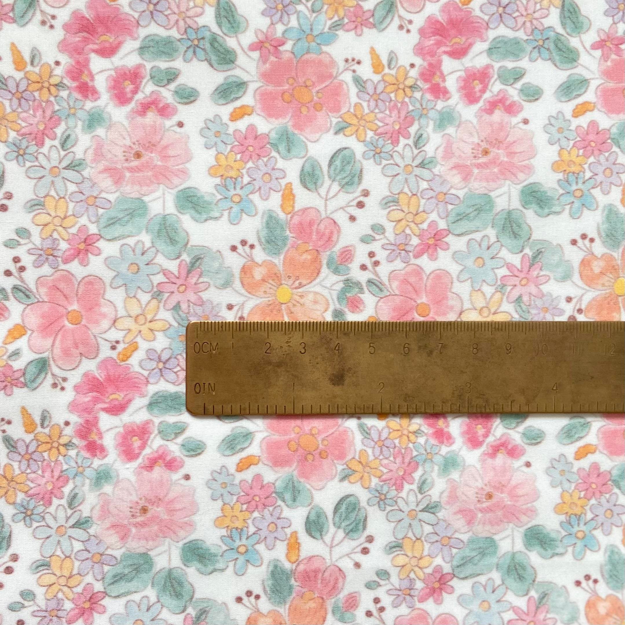 Soft Floral Poplin Kumaş