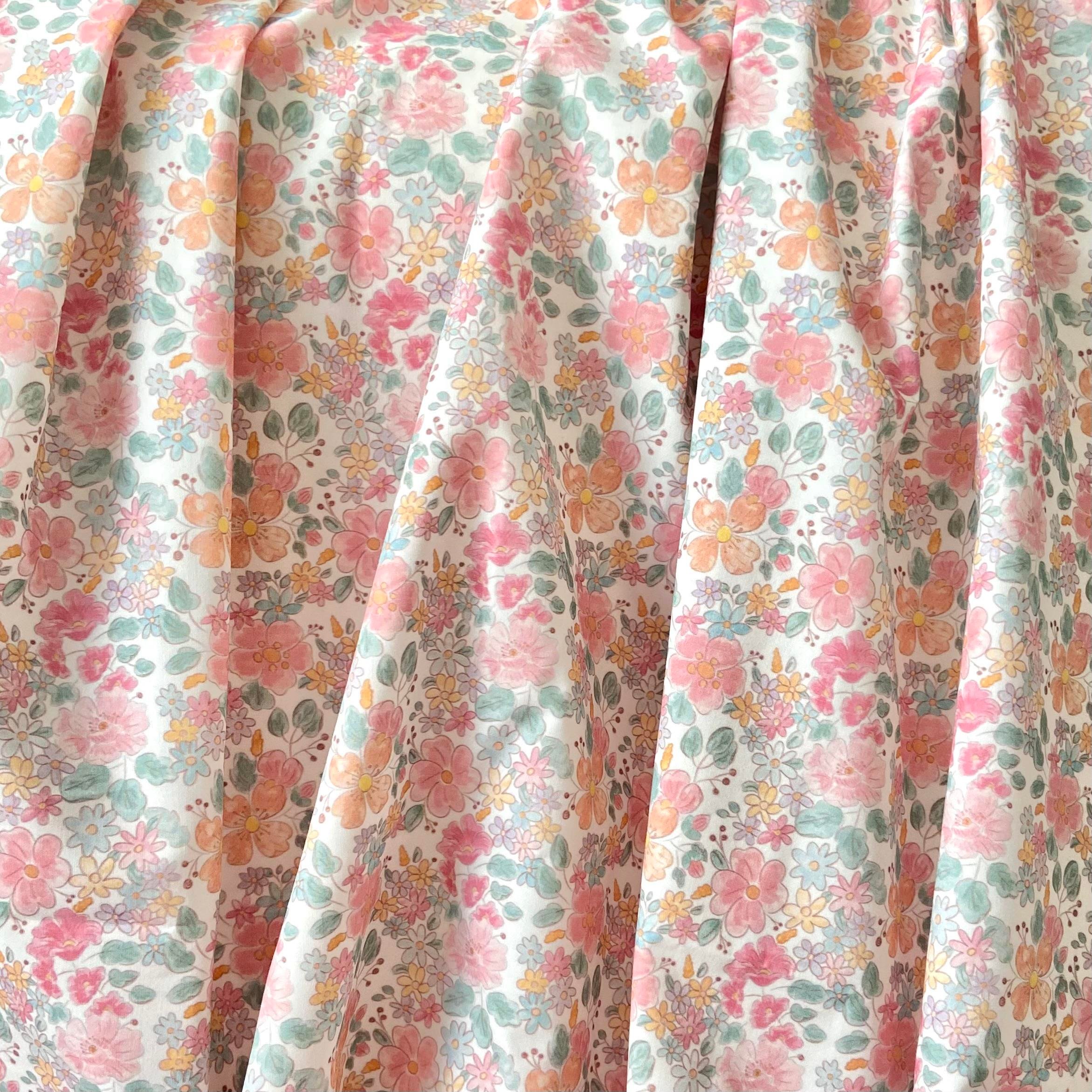 Soft Floral Poplin Kumaş