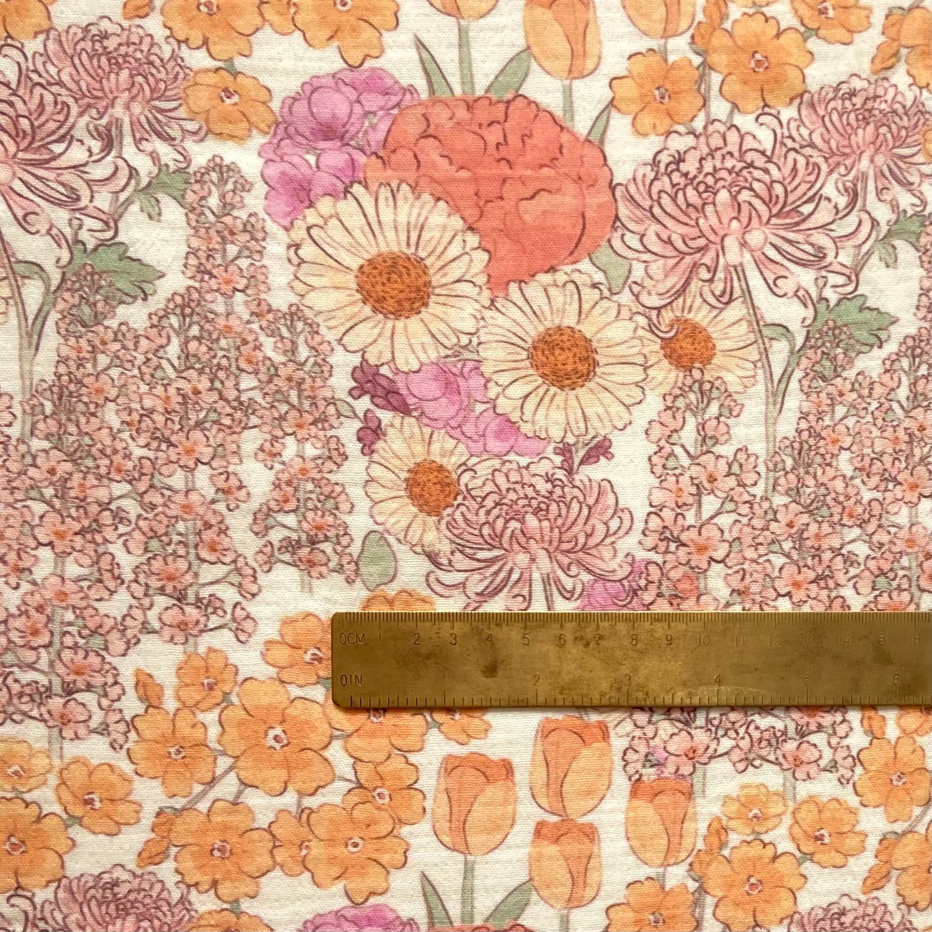 Sunset Blossom Müslin Kumaş