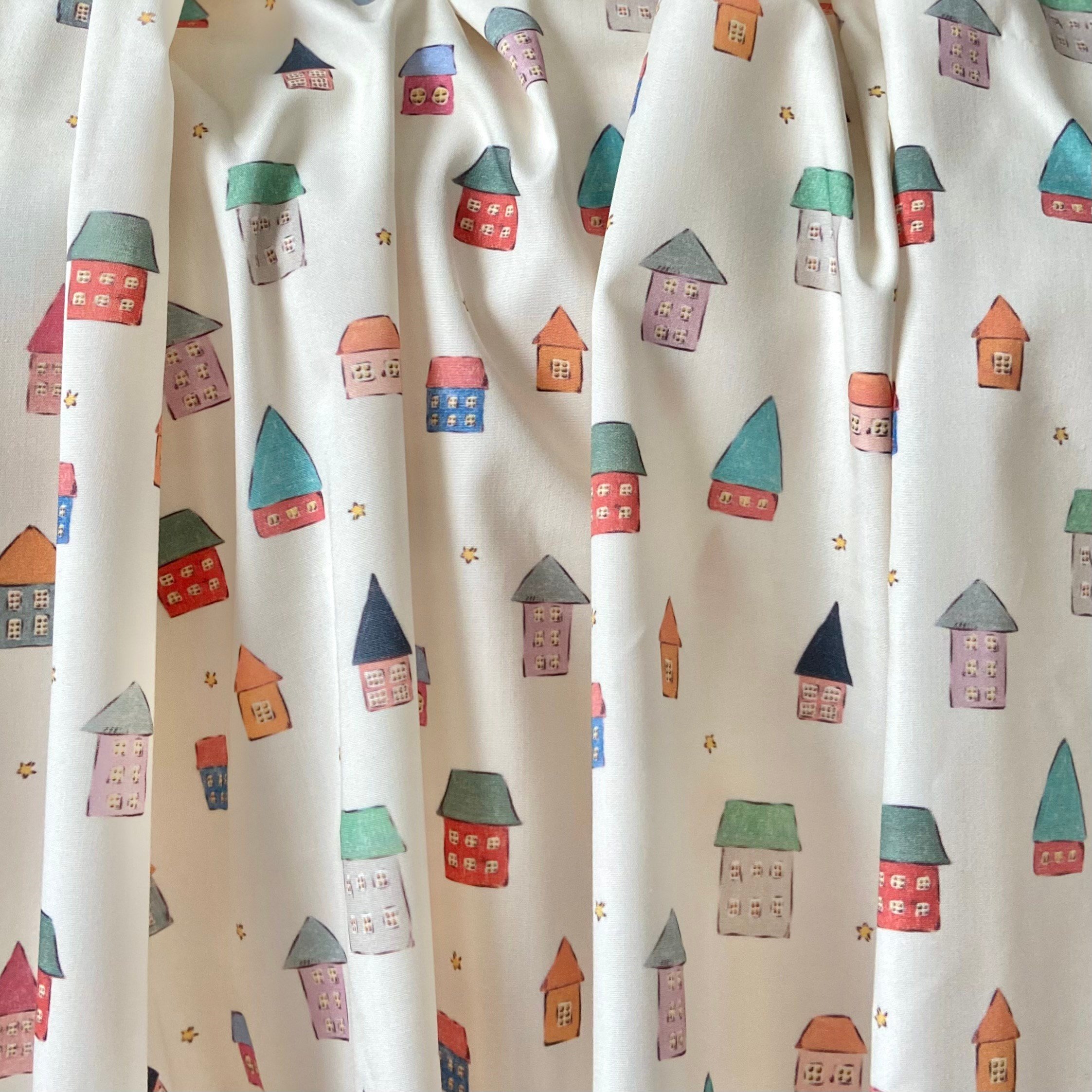 Tiny Houses Poplin Kumaş