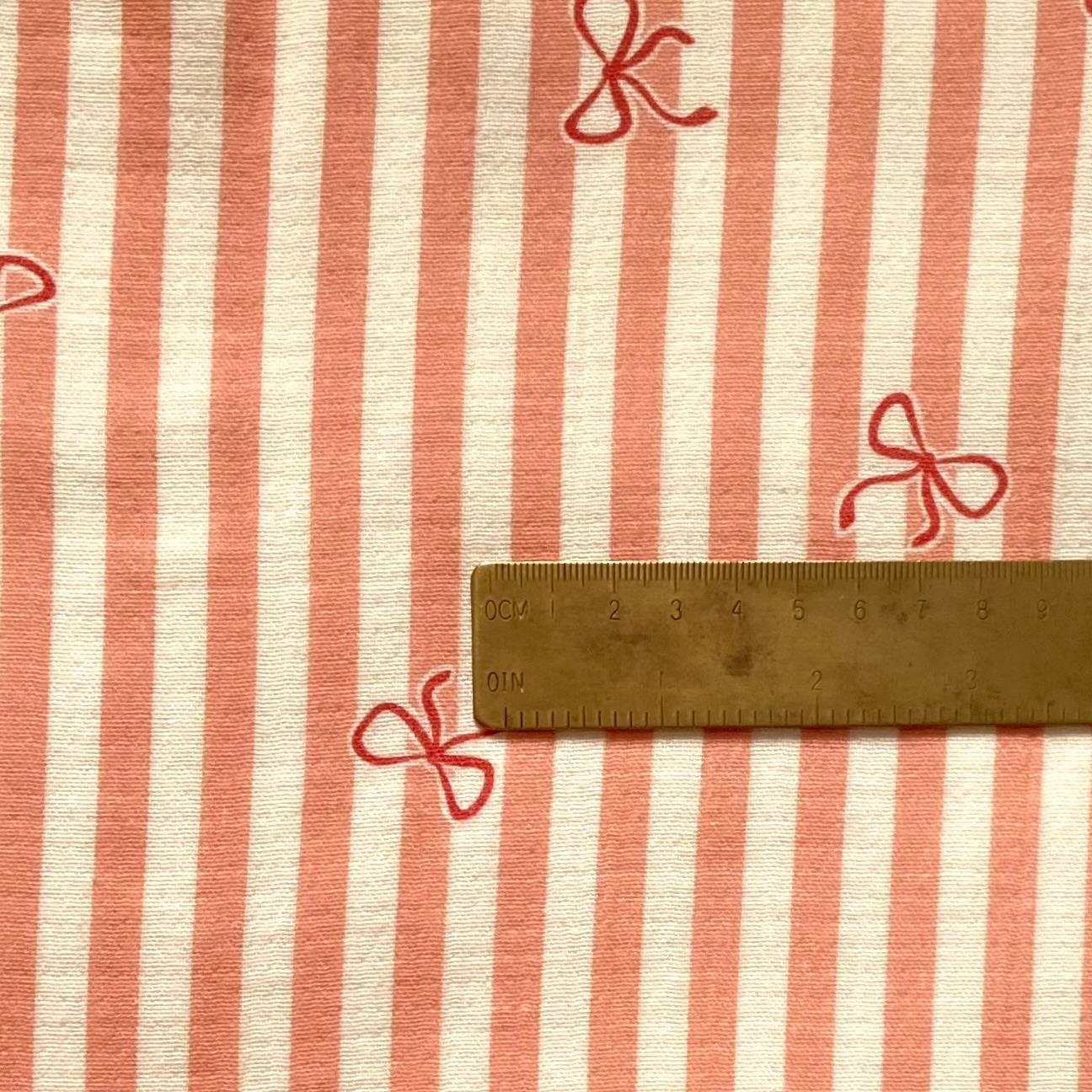 Zezig Bows and Stripes Müslin Kumaş