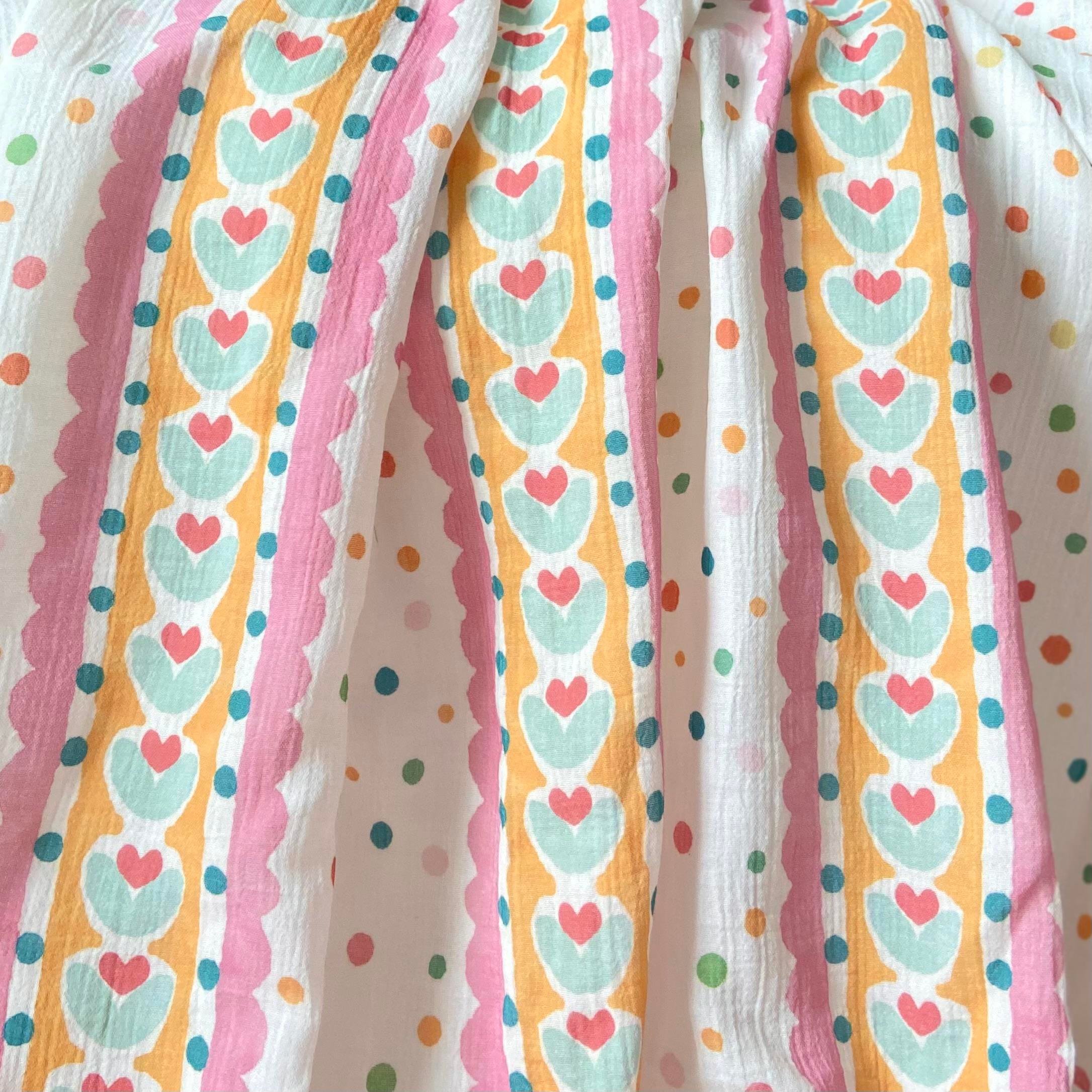 Zezig Cute Dots Müslin Kumaş