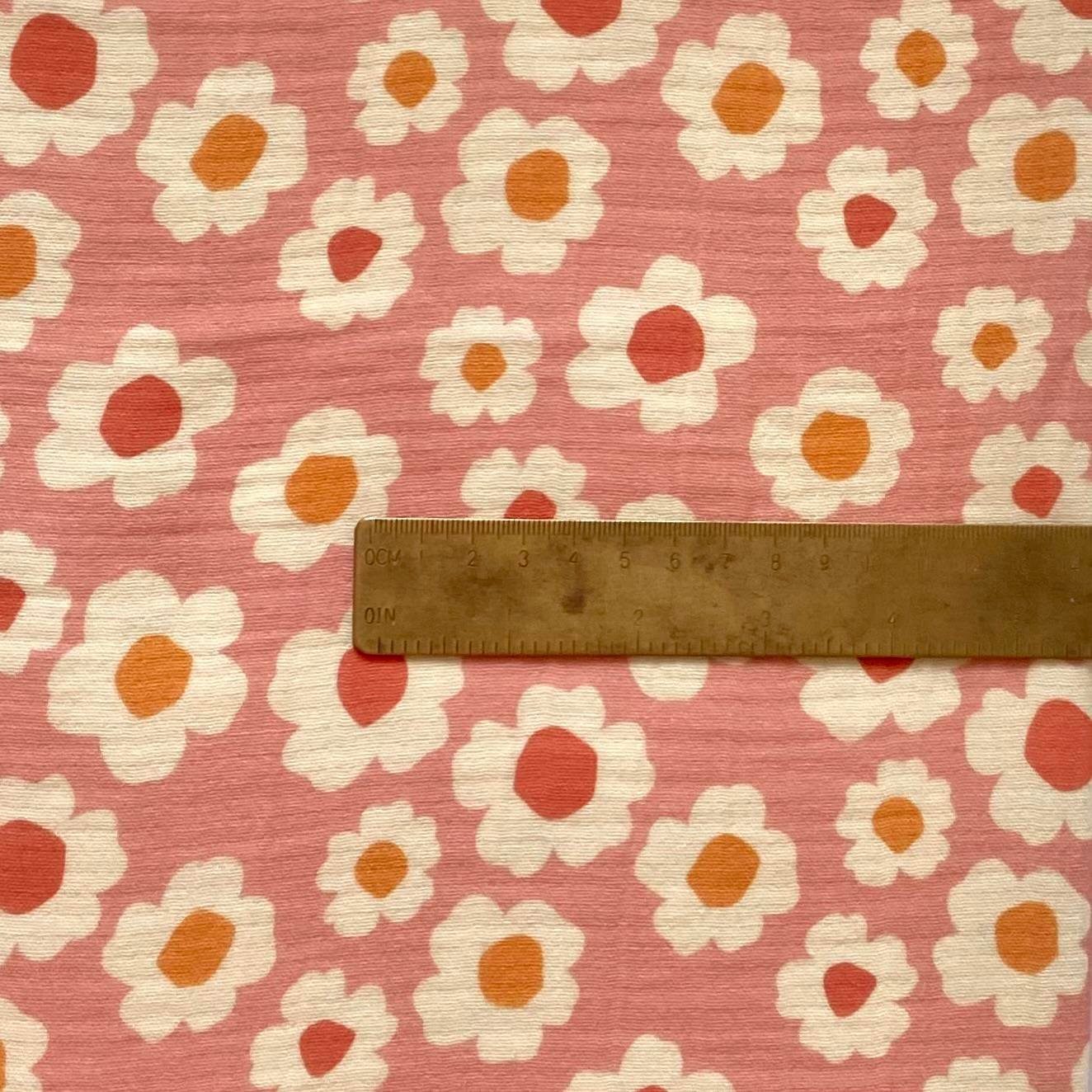 Zezig Daisy - Pink Müslin Kumaş
