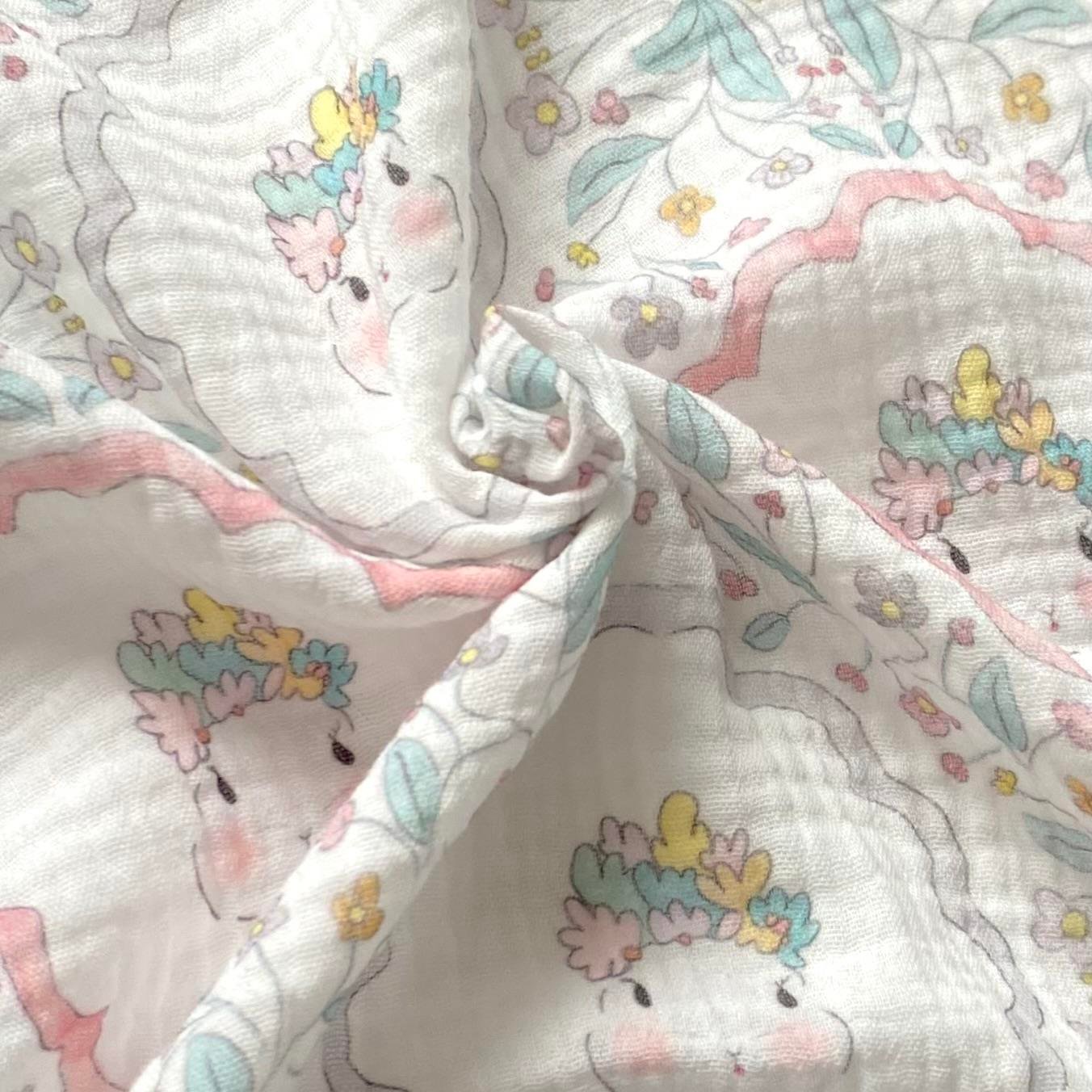 Zezig Lady Rabbit Müslin Kumaş