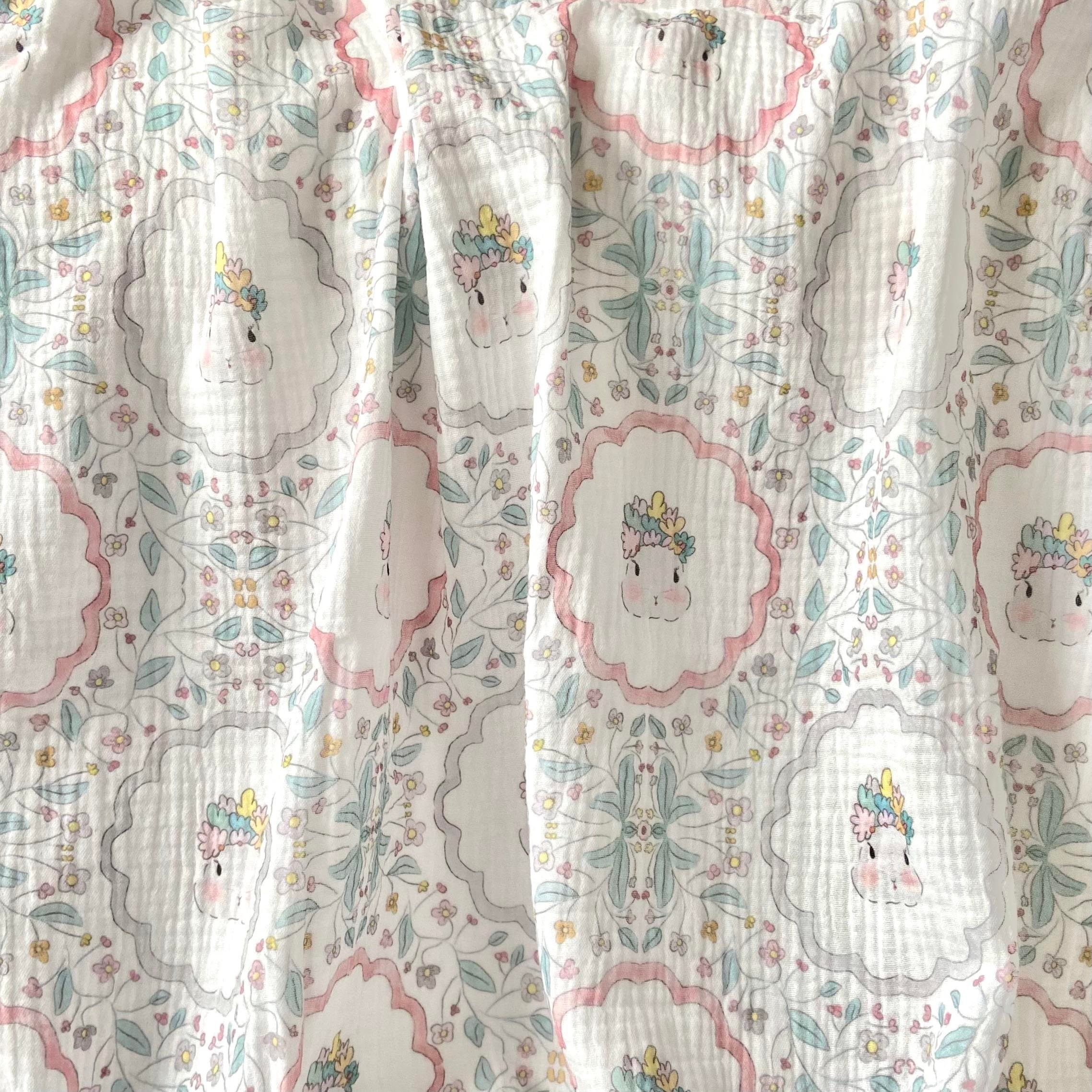 Zezig Lady Rabbit Müslin Kumaş
