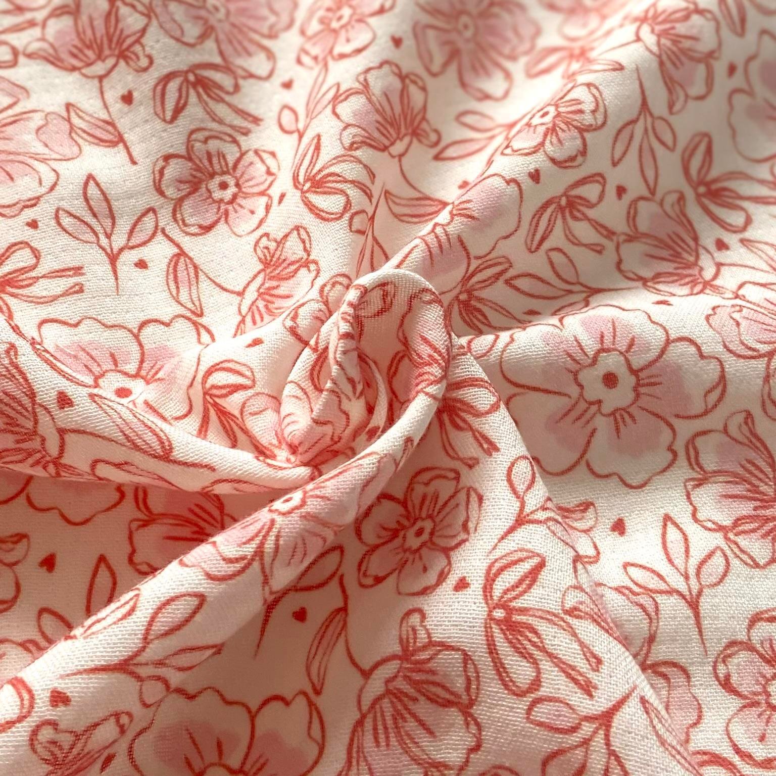 Zezig Pinky Elegance Müslin Kumaş