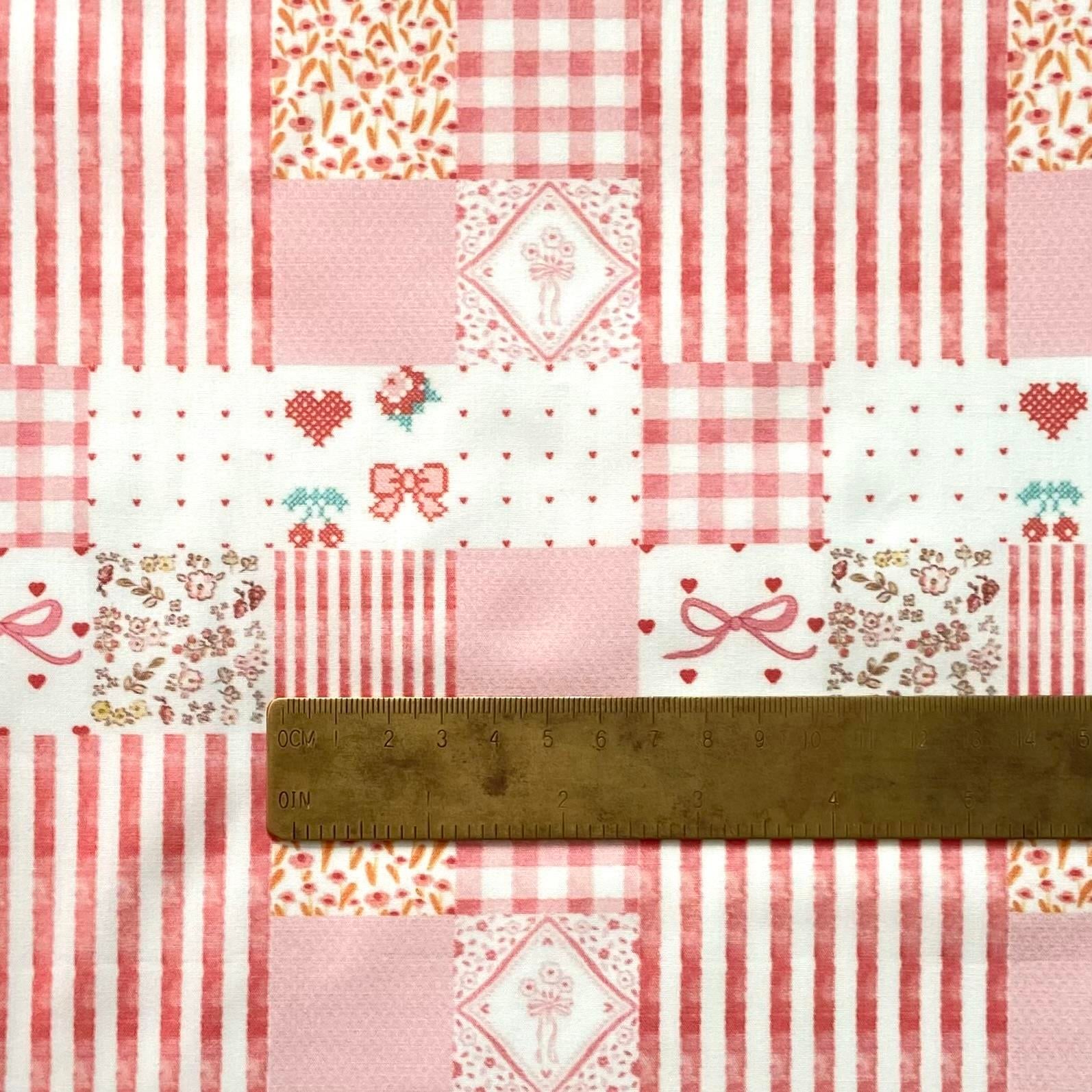 Zezig Reddy Patch Poplin Kumaş
