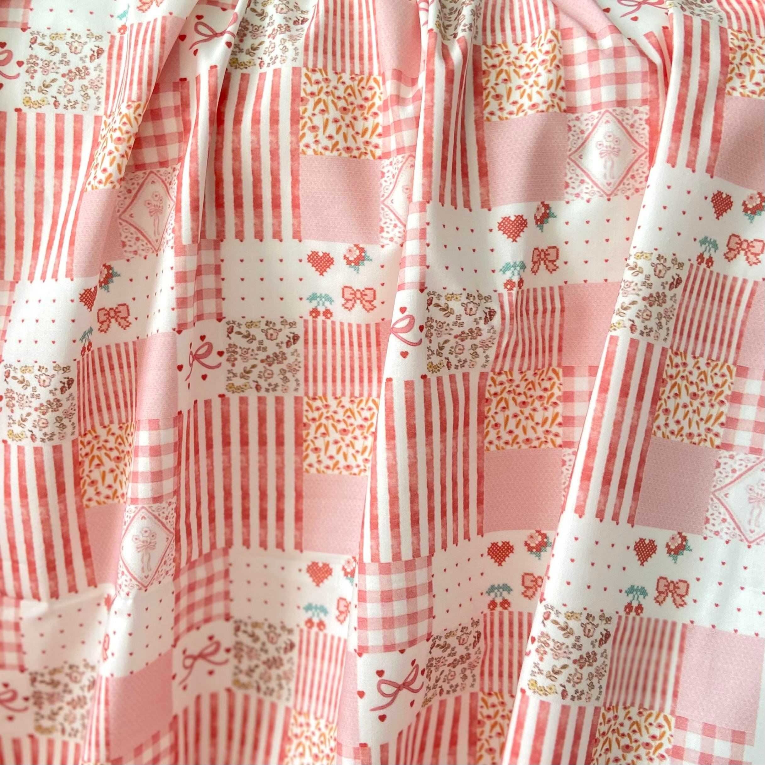 Zezig Reddy Patch Poplin Kumaş