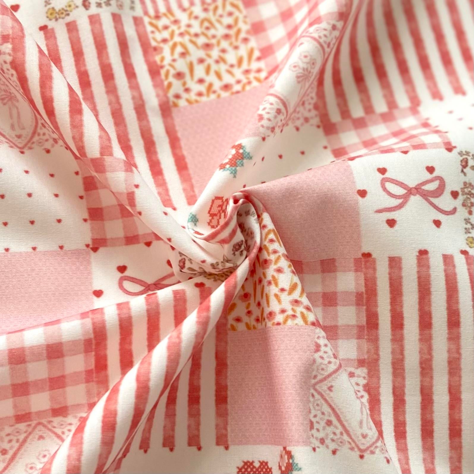 Zezig Reddy Patch Poplin Kumaş