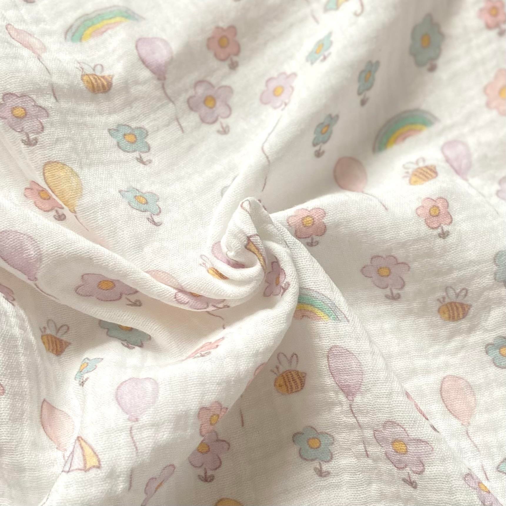 Zezig Soft Doodle Müslin Kumaş