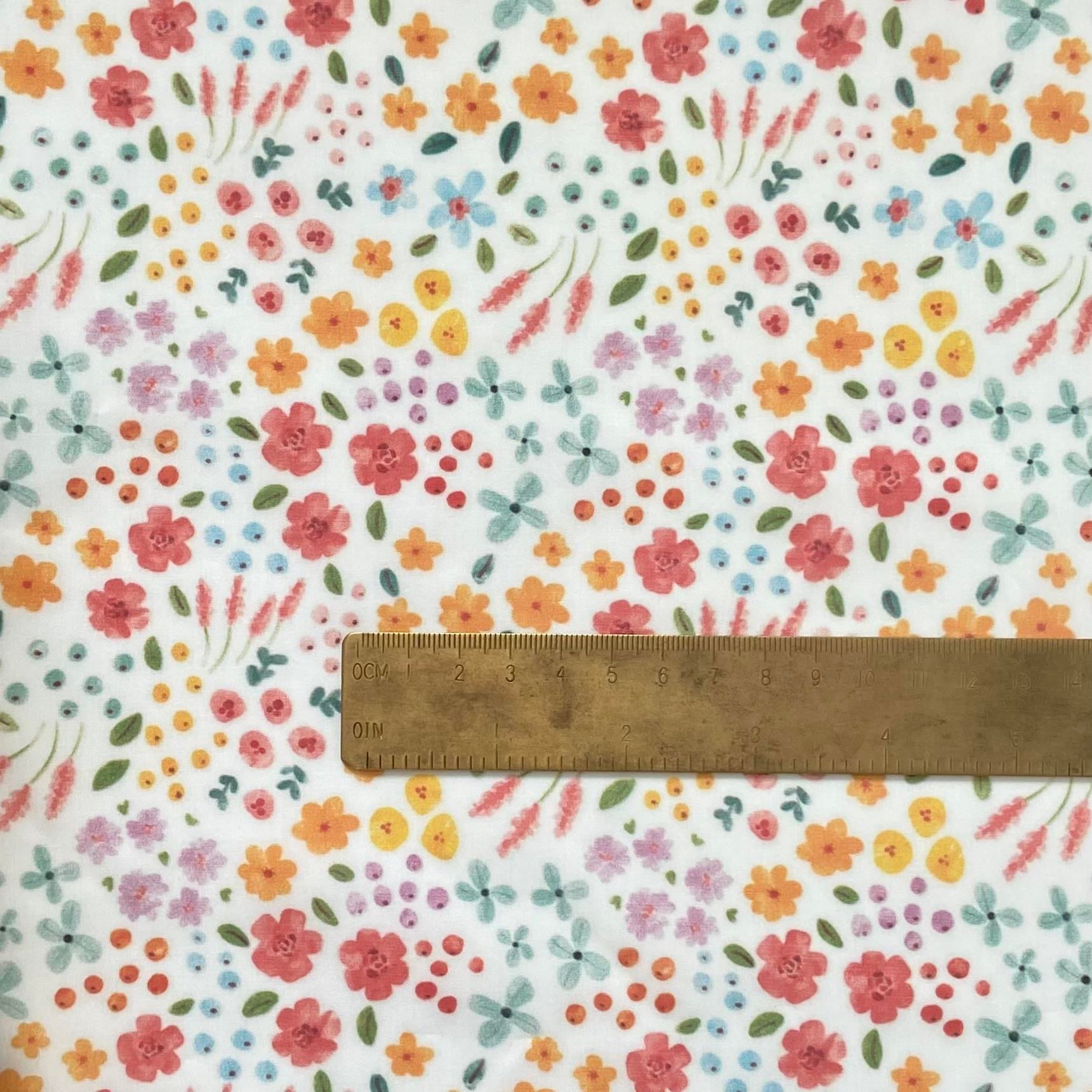 Zezig Tiny Flowers Poplin Kumaş